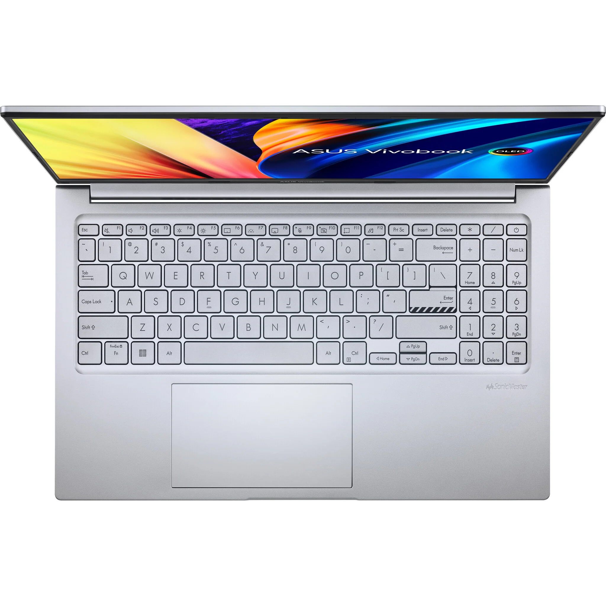 ASUS VivoBook 15 OLED Laptop - 39.6 cm (15.6") - AMD Ryzen™ 5 5600H - 16 GB DDR4-SDRAM - 512 GB SSD - Wi-Fi 6 - Windows 11 Home - Silver - Image 4