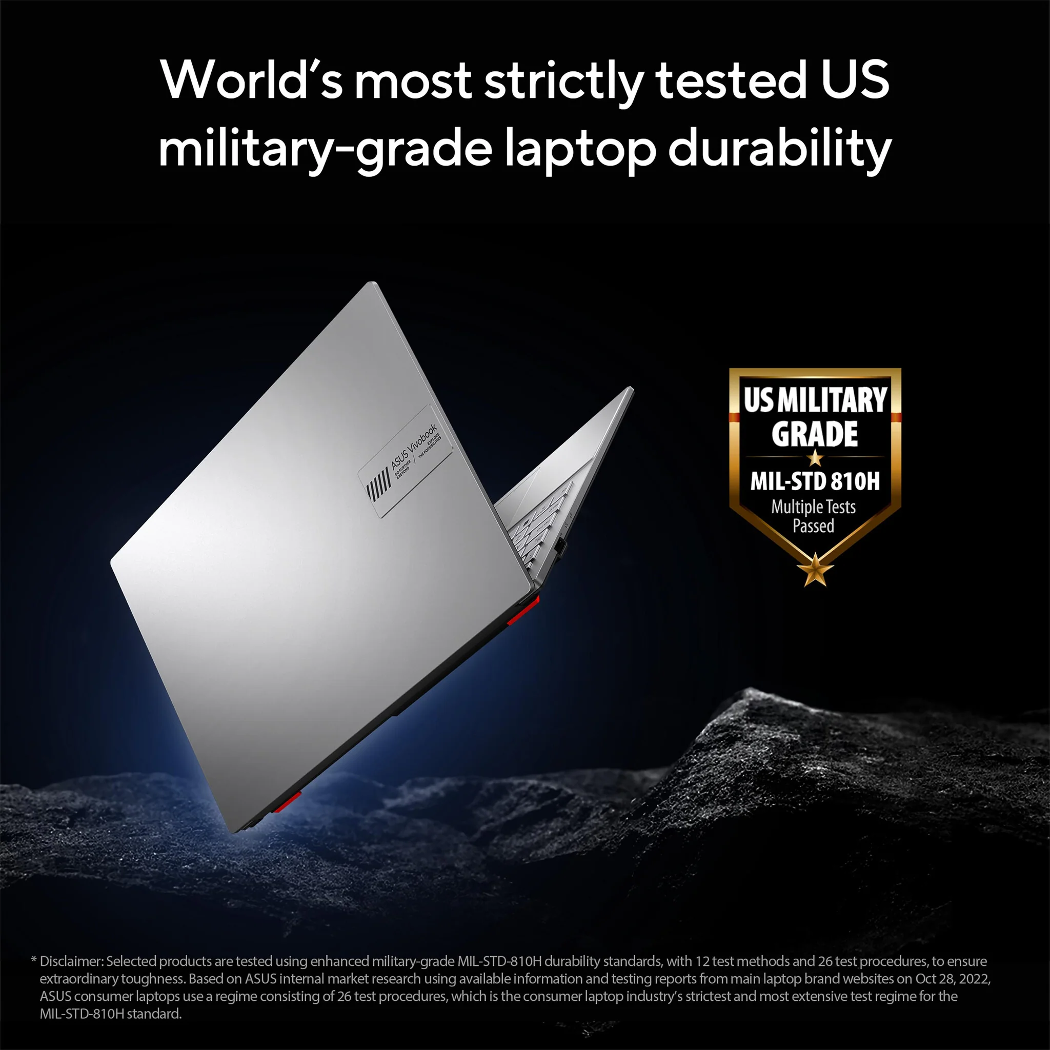 ASUS Vivobook Go 15 Laptop - 39.6 cm (15.6") - AMD Ryzen™ 3 7320U - 8 GB LPDDR5-SDRAM - 128 GB SSD - Wi-Fi 6E - Windows 11 Home in S mode - Black - Image 7