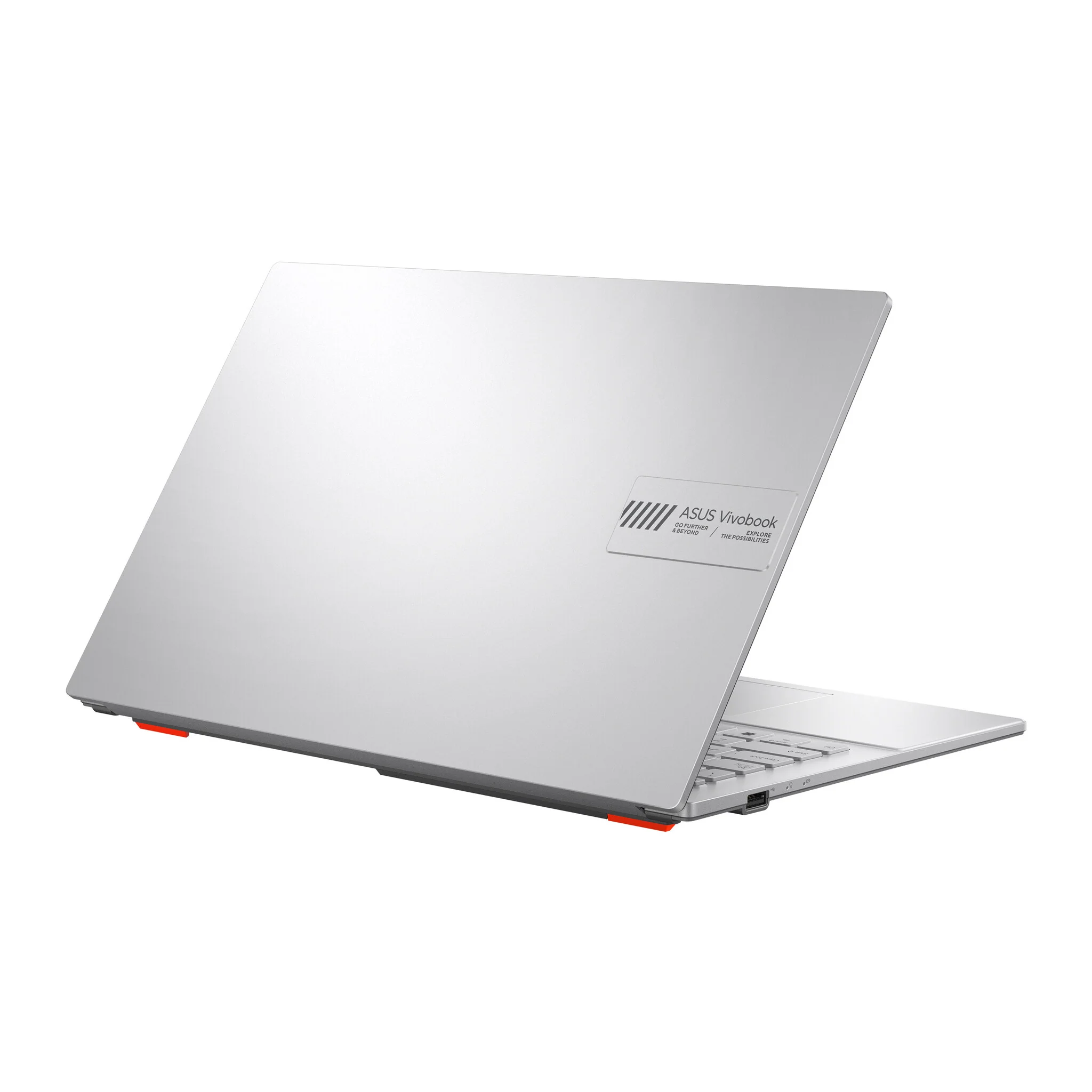 ASUS Vivobook Go 15 OLED Laptop - 39.6 cm (15.6") - AMD Ryzen™ 5 7520U - 8 GB LPDDR5-SDRAM - 256 GB SSD - Wi-Fi 6E - Windows 11 Home in S mode - Silver - Image 3
