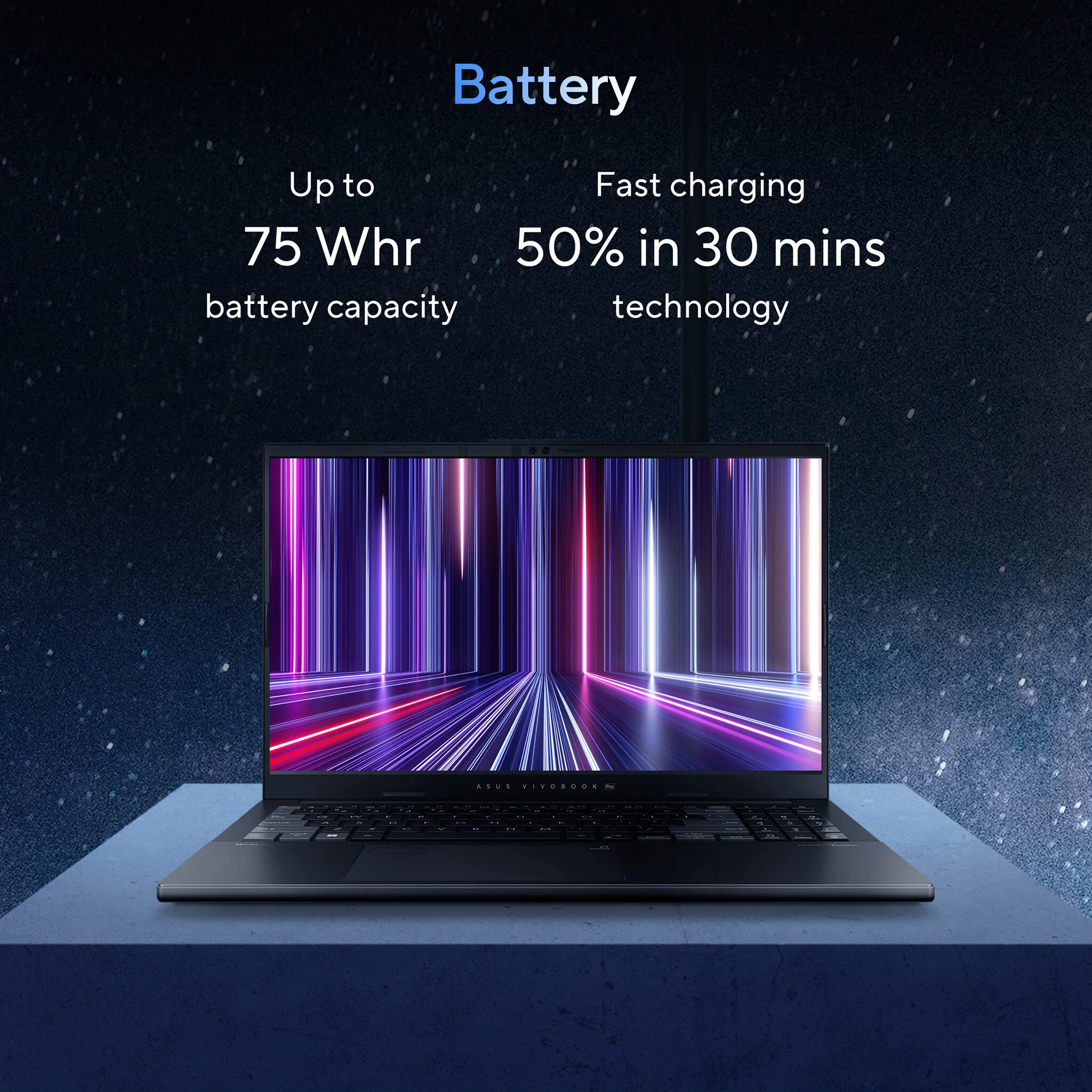ASUS Vivobook Pro 15 OLED Laptop - 39.6 cm (15.6") - Intel Core Ultra 9 185H - 16 GB DDR5-SDRAM - 1 TB SSD - NVIDIA GeForce RTX 4060 - Wi-Fi 6E - Windows 11 Home - Grey - Image 12