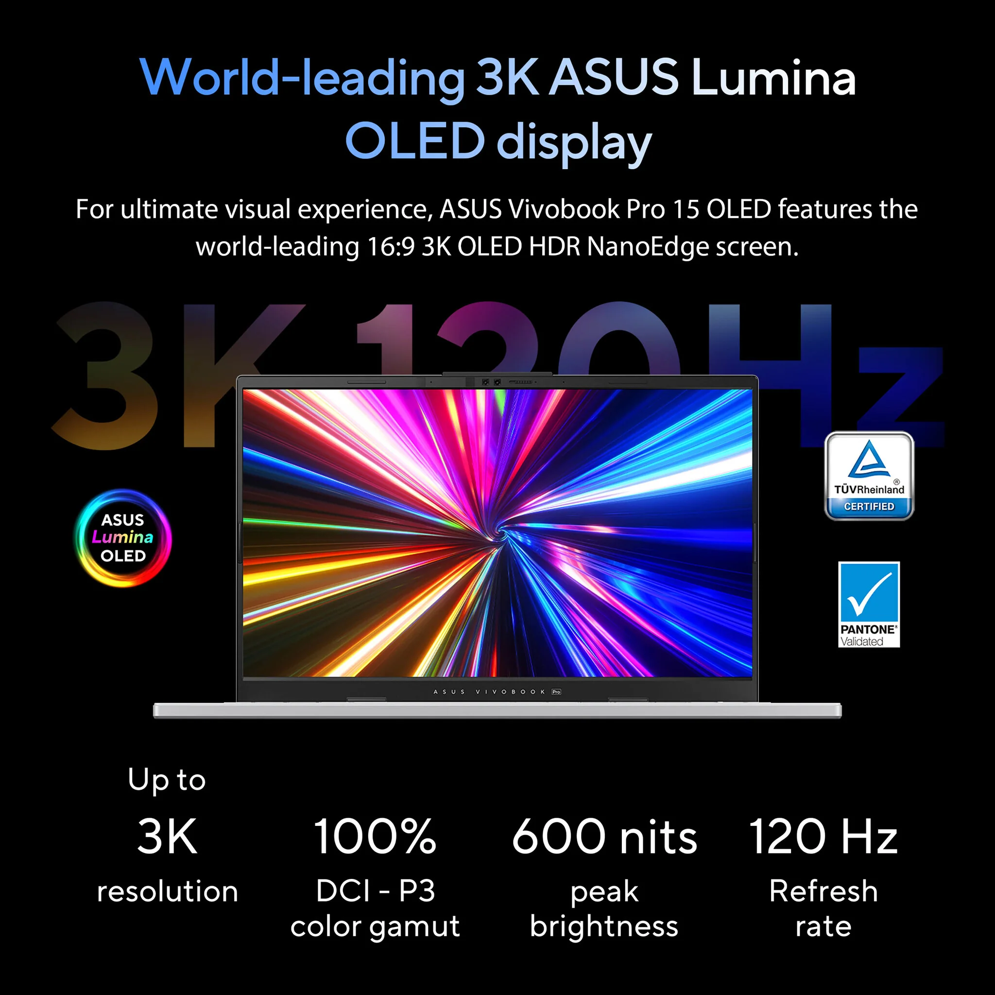 ASUS Vivobook Pro 15 OLED Laptop - 39.6 cm (15.6") - Intel Core Ultra 9 185H - 16 GB DDR5-SDRAM - 1 TB SSD - NVIDIA GeForce RTX 4060 - Wi-Fi 6E - Windows 11 Home - Grey - Image 9