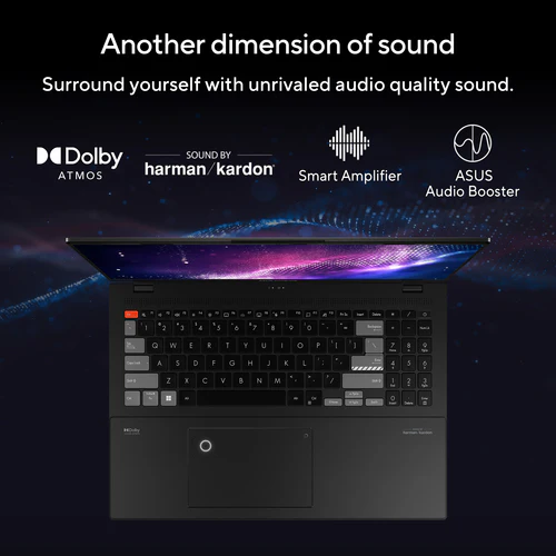 ASUS Vivobook Pro 16X OLED Laptop - 40.6 cm (16") - Intel® Core™ i9-13980HX - 32 GB DDR5-SDRAM - 1 TB SSD - NVIDIA GeForce RTX 4070 - Wi-Fi 6E - Windows 11 Home - Silver - Image 13