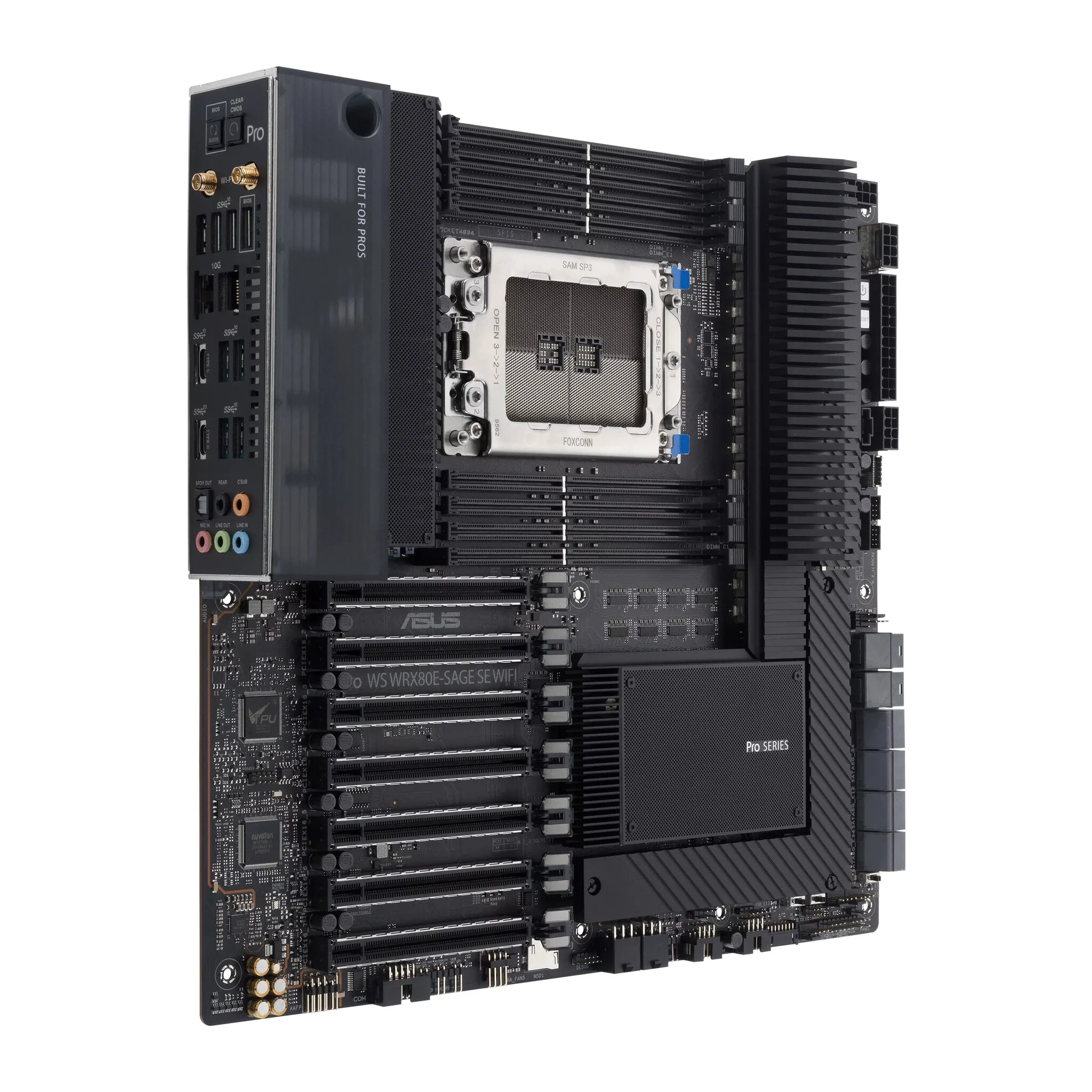 ASUS WRX80E-SAGE SE WIFI E-ATX motherboard - AMD WRX80 Socket SP3 - Image 2
