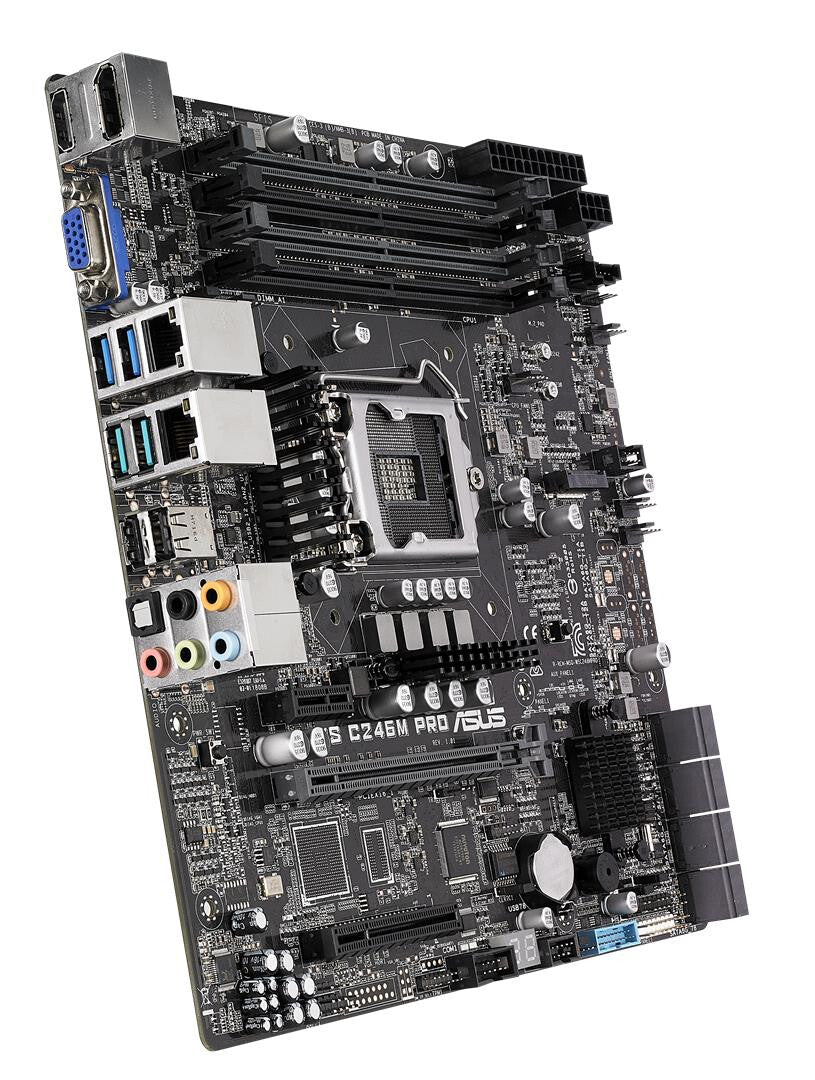 ASUS WS C246M PRO micro ATX motherboard - Intel C246 LGA 1151 Socket H4 - Image 2