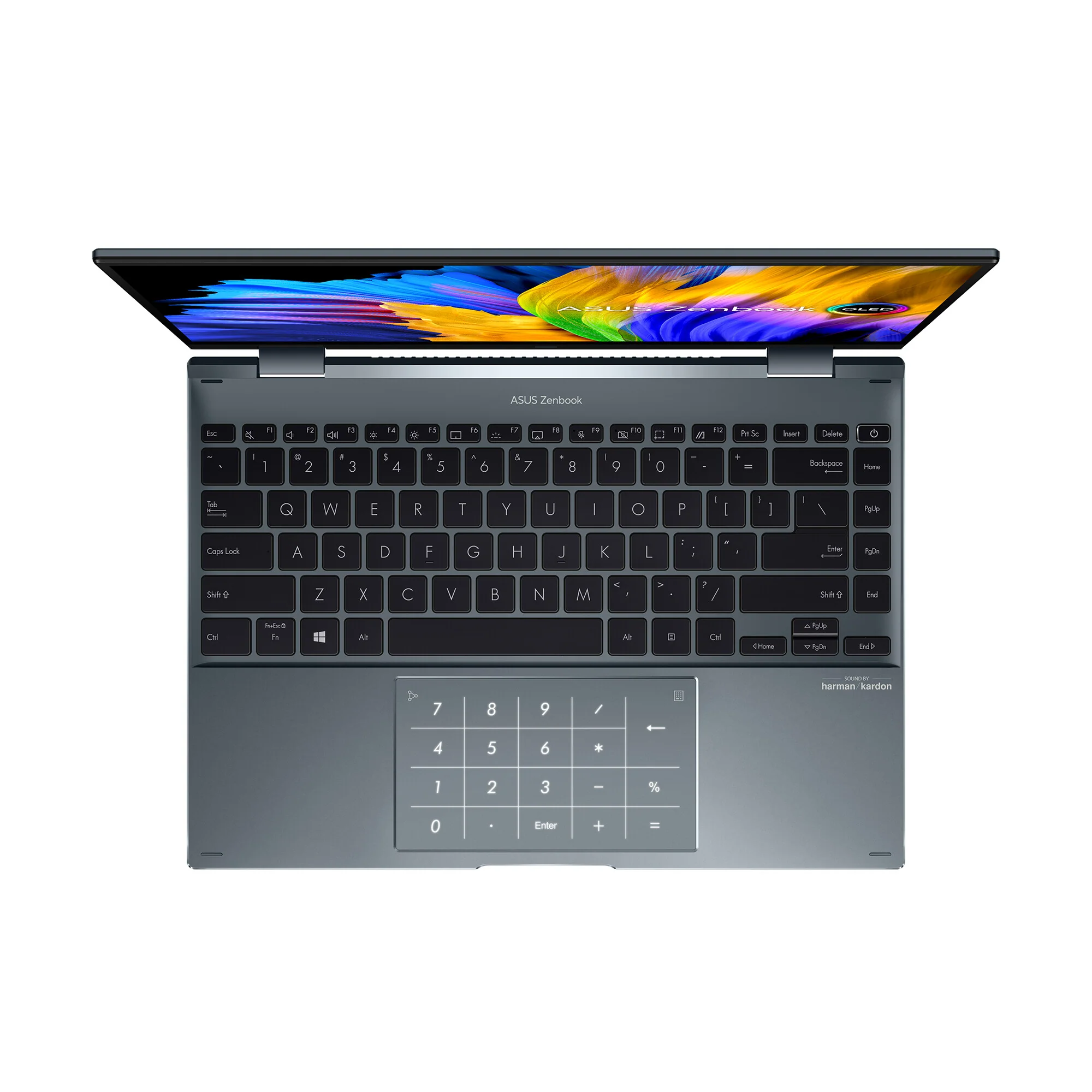 ASUS Zenbook 14 Flip OLED Hybrid (2-in-1) - 35.6 cm (14") - Touchscreen - Intel® Core™ i5-12500H - 16 GB LPDDR5-SDRAM - 512 GB SSD - Wi-Fi 6E - Windows 11 Home - Grey - Image 5