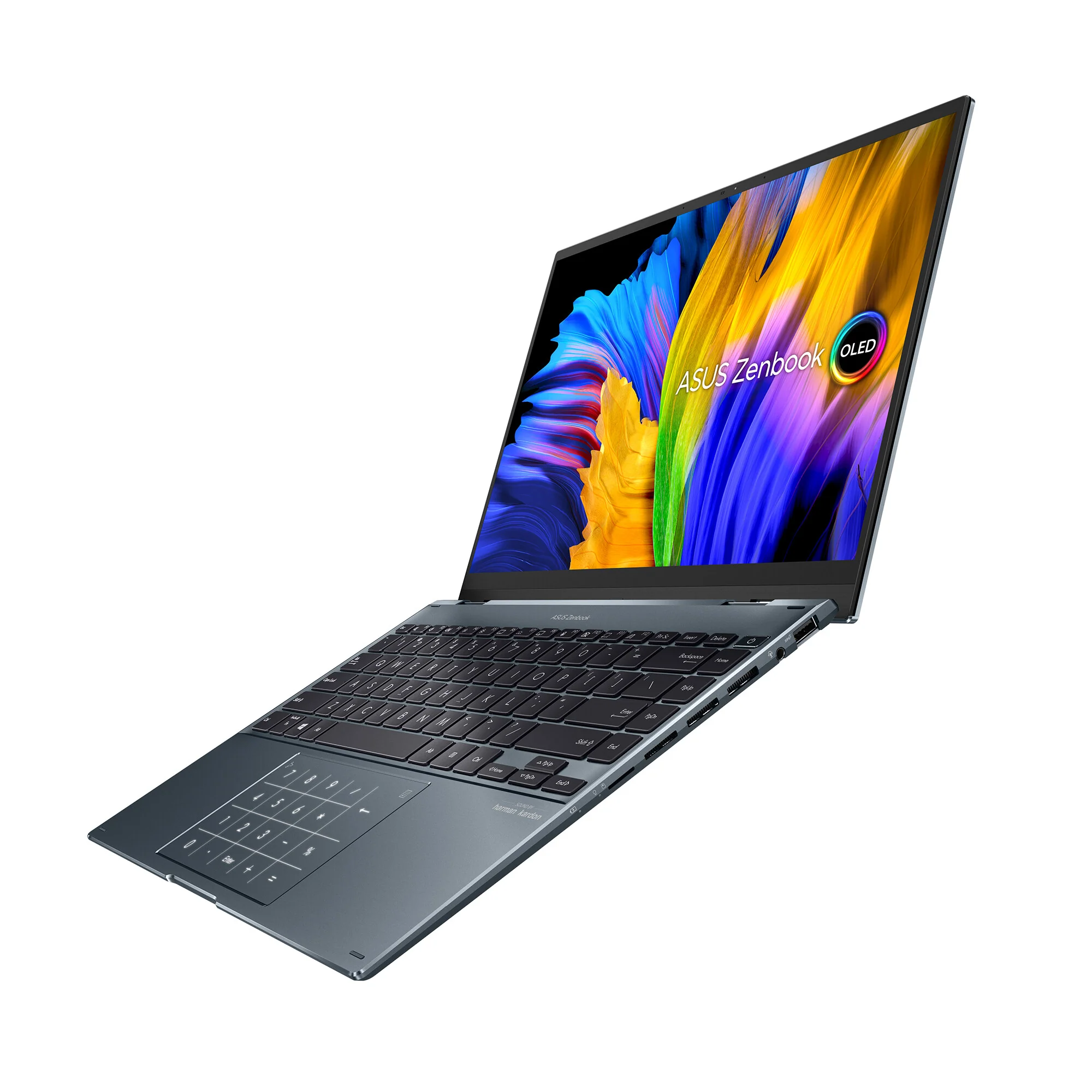 ASUS Zenbook 14 Flip OLED Hybrid (2-in-1) - 35.6 cm (14") - Touchscreen - Intel® Core™ i5-12500H - 16 GB LPDDR5-SDRAM - 512 GB SSD - Wi-Fi 6E - Windows 11 Home - Grey - Image 6