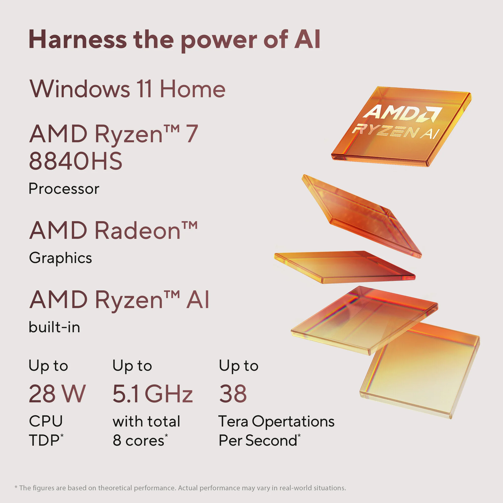 ASUS Zenbook 14 OLED Laptop - 35.6 cm (14") - AMD Ryzen™ 7 8840HS - 16 GB LPDDR5x-SDRAM - 1 TB SSD - Wi-Fi 6E - Windows 11 Home - Black - Image 7
