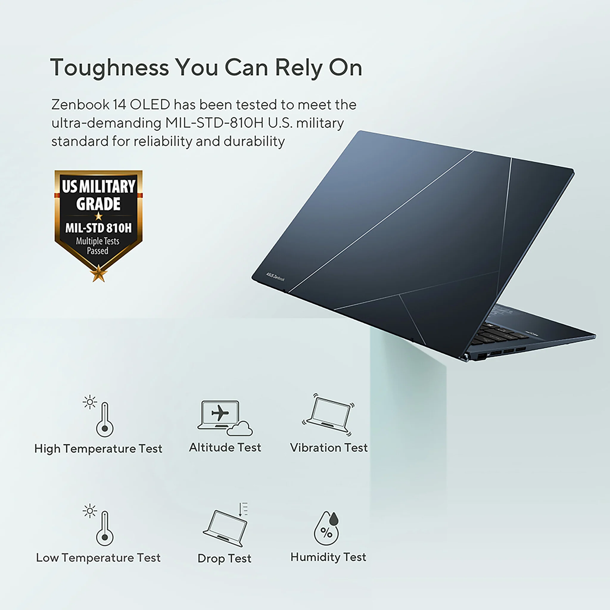 ASUS Zenbook 14 OLED Laptop - 35.6 cm (14") - Touchscreen - Intel® Core™ i9-13900H - 16 GB LPDDR5-SDRAM - 1 TB SSD - Wi-Fi 6E - Windows 11 Home - Silver - Image 11