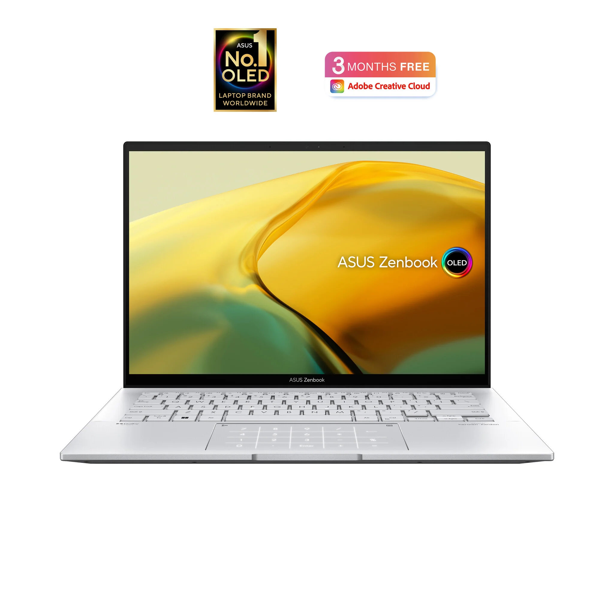 ASUS Zenbook 14 OLED Laptop - 35.6 cm (14") - Touchscreen - Intel® Core™ i9-13900H - 16 GB LPDDR5-SDRAM - 1 TB SSD - Wi-Fi 6E - Windows 11 Home - Silver - Image 7
