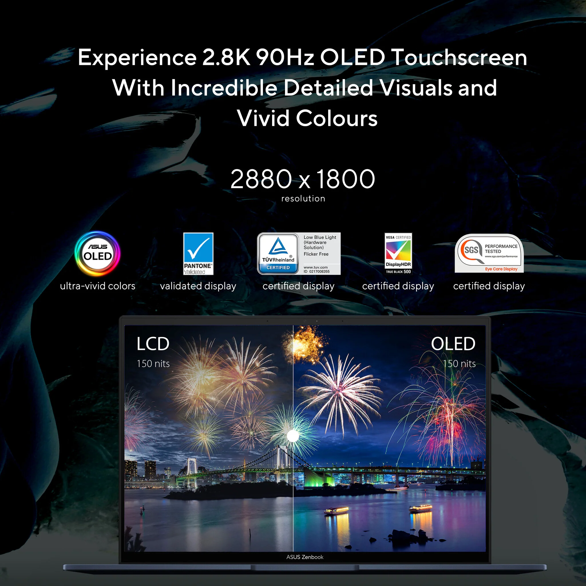 ASUS Zenbook 14 OLED Laptop - 35.6 cm (14") - Touchscreen - Intel® Core™ i9-13900H - 16 GB LPDDR5-SDRAM - 1 TB SSD - Wi-Fi 6E - Windows 11 Home - Silver - Image 8