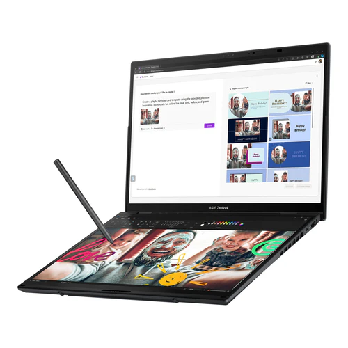 ASUS Zenbook Duo Hybrid (2-in-1) - 35.6 cm (14") - Touchscreen - Intel Core Ultra 9 285H - 32 GB LPDDR5x-SDRAM - 2 TB SSD - Wi-Fi 7 - Windows 11 Home - Grey - Image 6