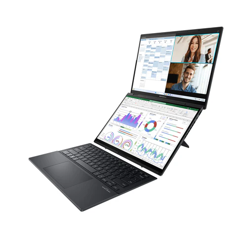 ASUS Zenbook Duo Hybrid (2-in-1) - 35.6 cm (14") - Touchscreen - Intel Core Ultra 9 185H - 32 GB LPDDR5x-SDRAM - 2 TB SSD - Wi-Fi 6E - Windows 11 Pro - Grey - Image 6