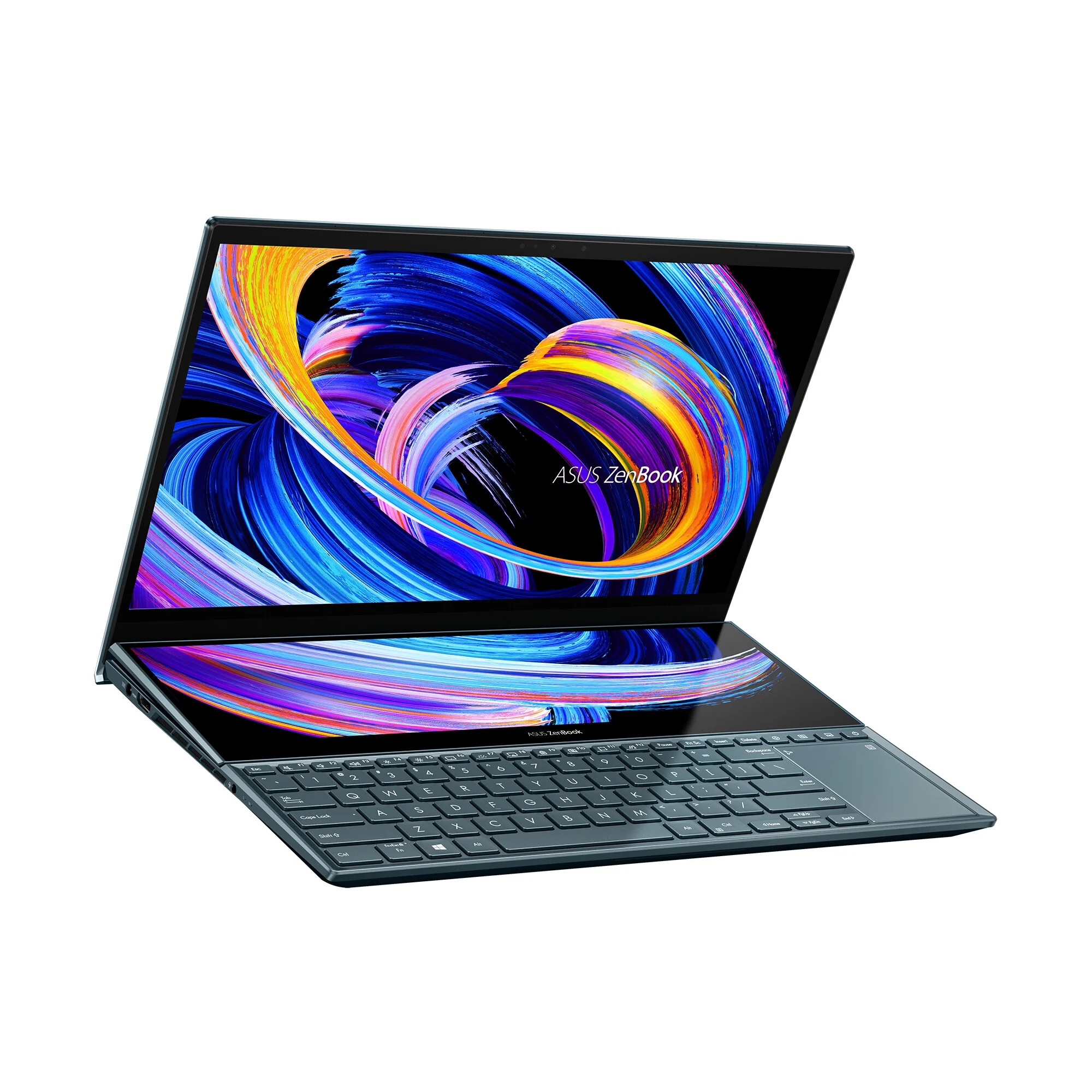 ASUS Zenbook Pro Duo 15 OLED Laptop - 39.6 cm (15.6") - Touchscreen - Intel® Core™ i9-11900H - 32 GB DDR4-SDRAM - 1 TB SSD - NVIDIA GeForce RTX 3060 - Wi-Fi 6 - Windows 11 Pro - Blue - Image 2