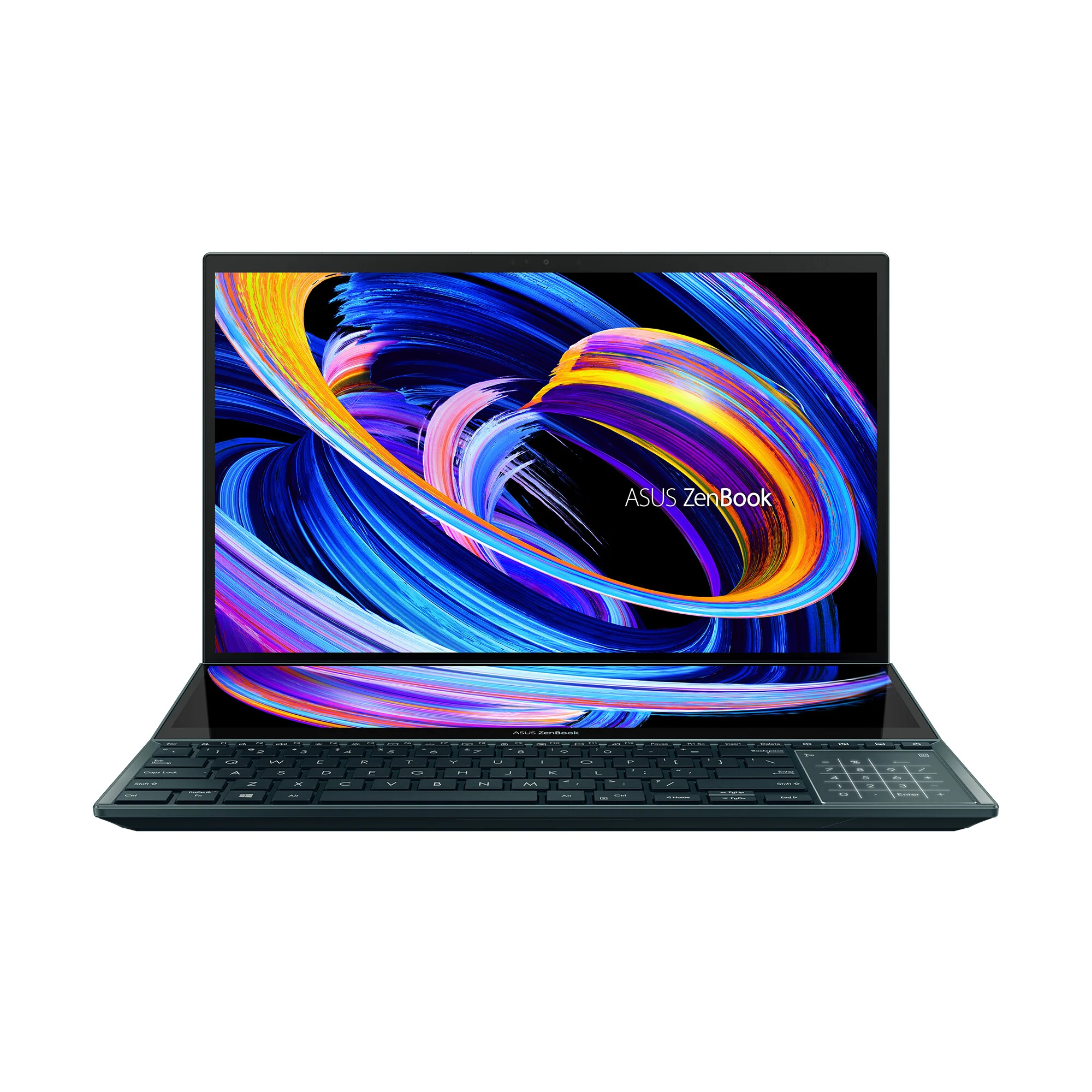 ASUS Zenbook Pro Duo 15 OLED Laptop - 39.6 cm (15.6") - Touchscreen - Intel® Core™ i9-12900H - 32 GB LPDDR5-SDRAM - 1 TB SSD - NVIDIA GeForce RTX 3070 Ti - Wi-Fi 6 - Windows 11 Home - Blue