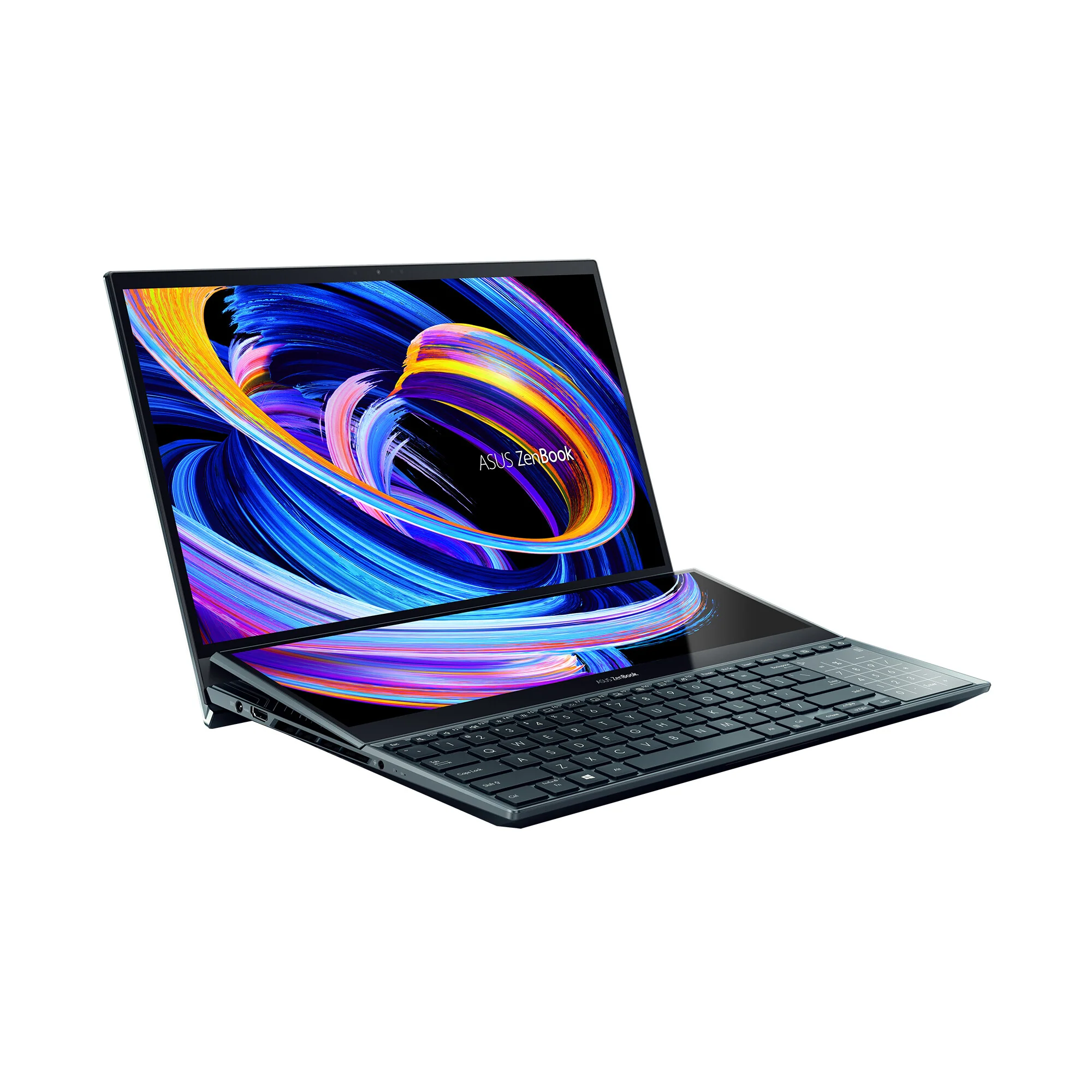 ASUS Zenbook Pro Duo 15 OLED Laptop - 39.6 cm (15.6") - Touchscreen - Intel® Core™ i9-12900H - 32 GB LPDDR5-SDRAM - 1 TB SSD - NVIDIA GeForce RTX 3070 Ti - Wi-Fi 6 - Windows 11 Home - Blue - Image 3