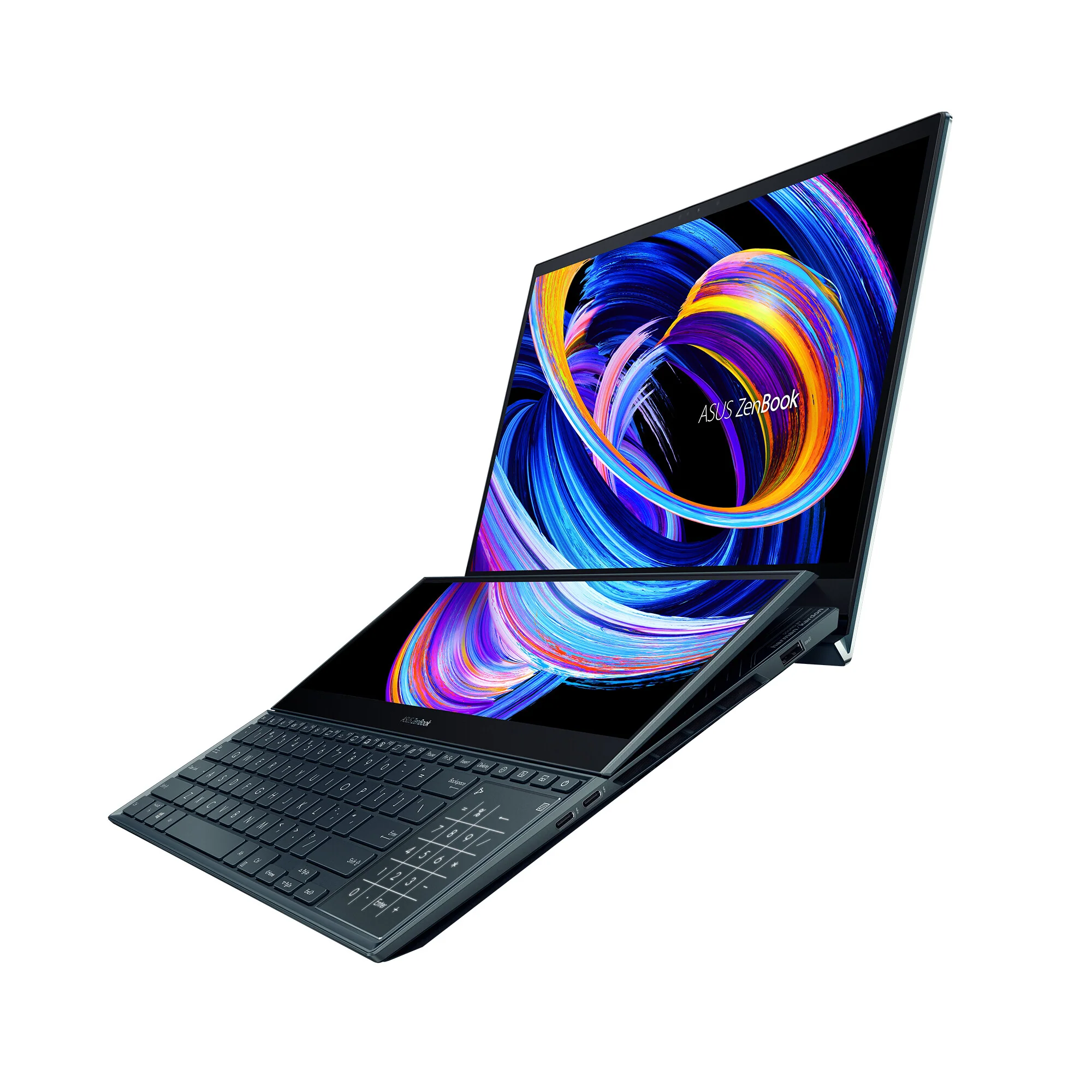 ASUS Zenbook Pro Duo 15 OLED Laptop - 39.6 cm (15.6") - Touchscreen - Intel® Core™ i9-12900H - 32 GB LPDDR5-SDRAM - 1 TB SSD - NVIDIA GeForce RTX 3070 Ti - Wi-Fi 6 - Windows 11 Home - Blue - Image 6