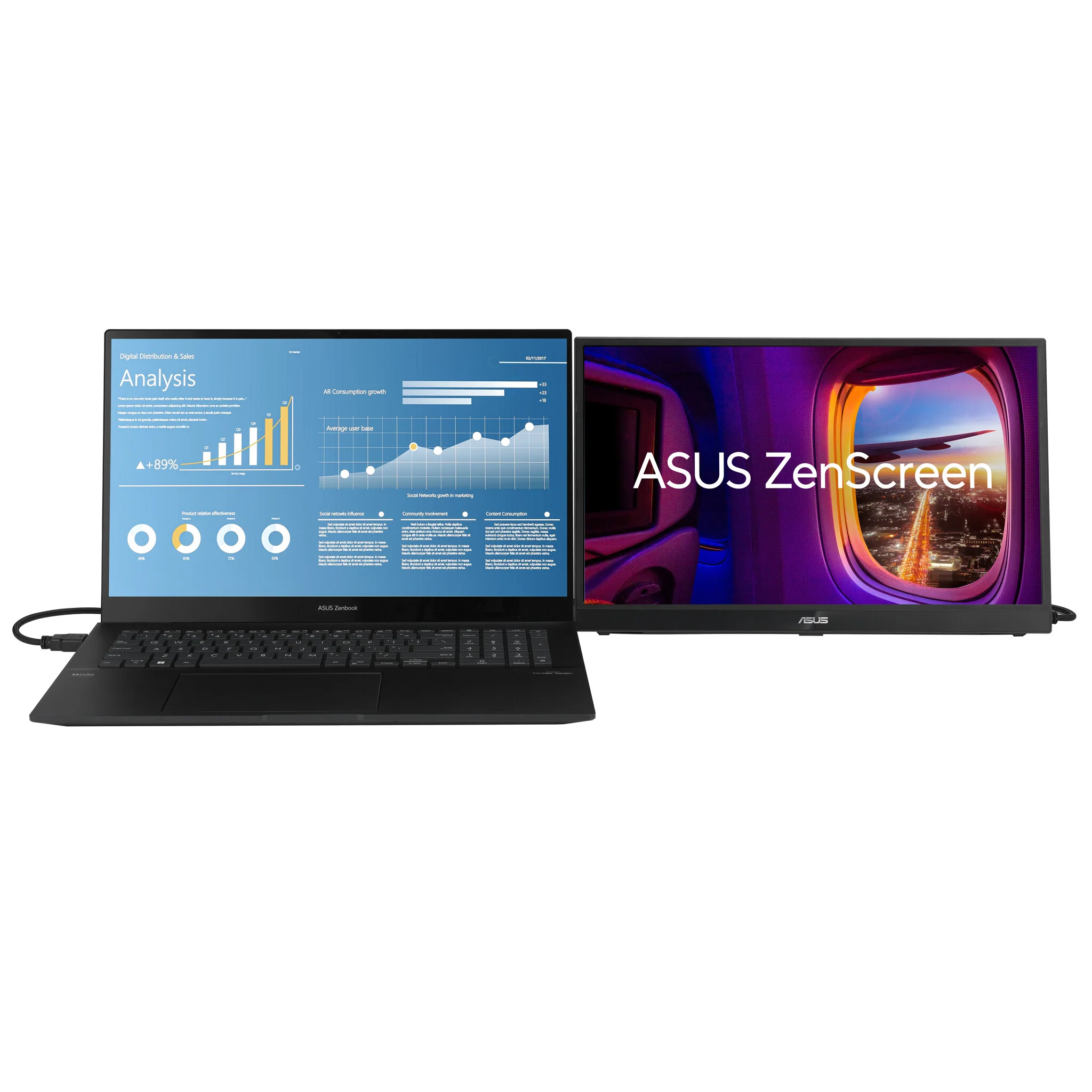 ASUS ZenScreen MB17AHG - 43.9 cm (17.3") - 1920 x 1080 pixels FHD Portable Monitor - Image 8