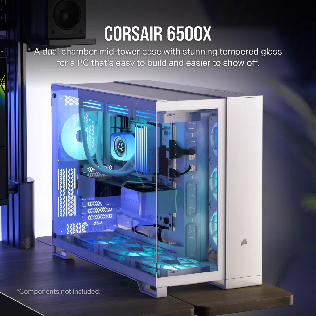 Corsair 6500X - ATX Mid Tower Case in White - Image 7
