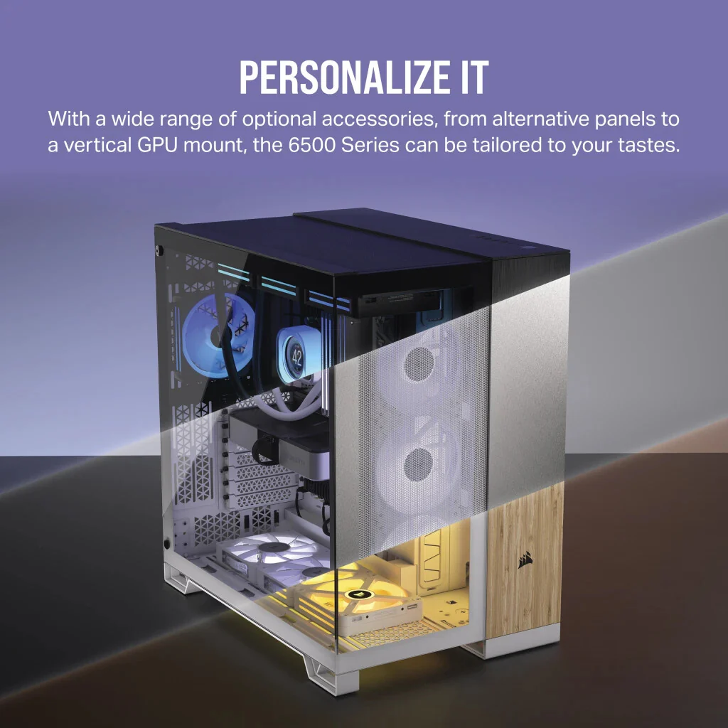 Corsair 6500X - ATX Mid Tower Case in White - Image 9