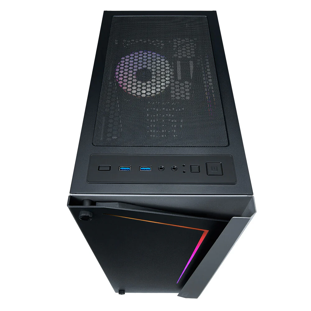 Azza Apollo 430 - ATX Mid Tower Case in Black - Image 2