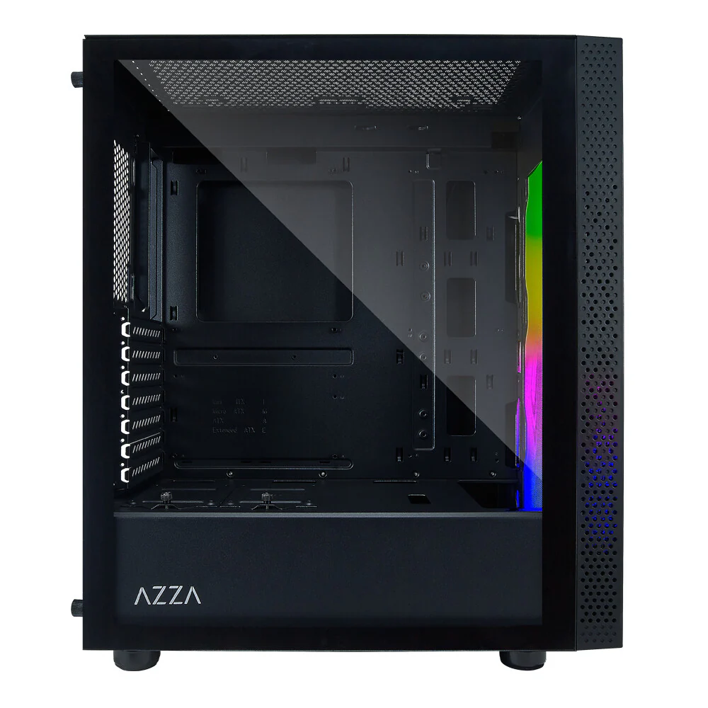 Azza Celesta 340F - ATX Mid Tower Case in Black - Image 3
