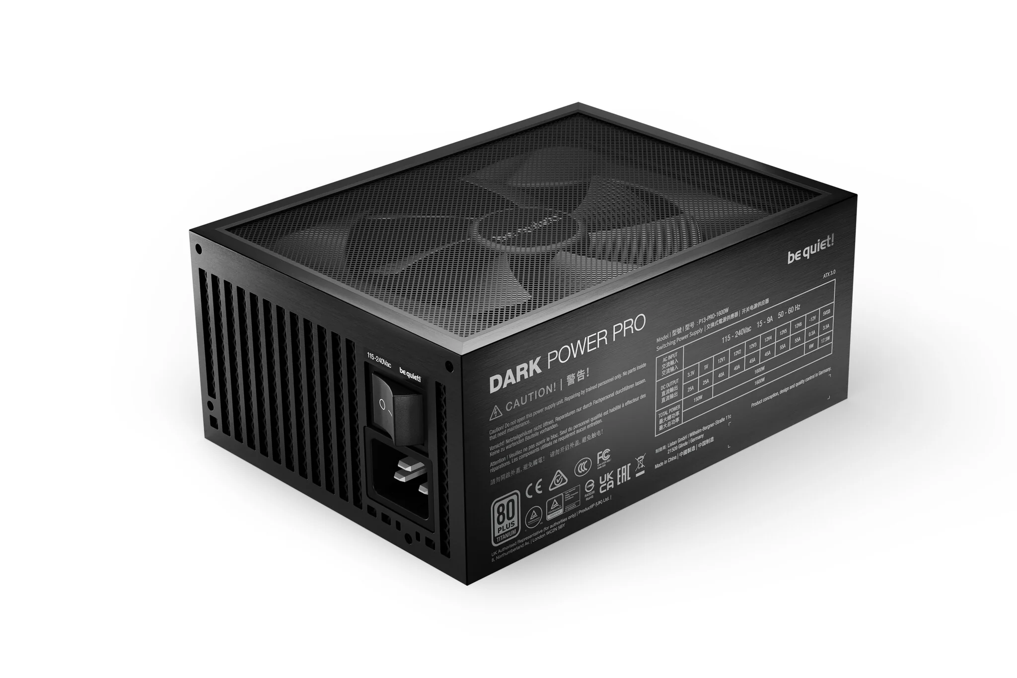 be quiet! Dark Power Pro 13 - 1600W 80+ Titanium Fully Modular Power Supply Unit - Image 3
