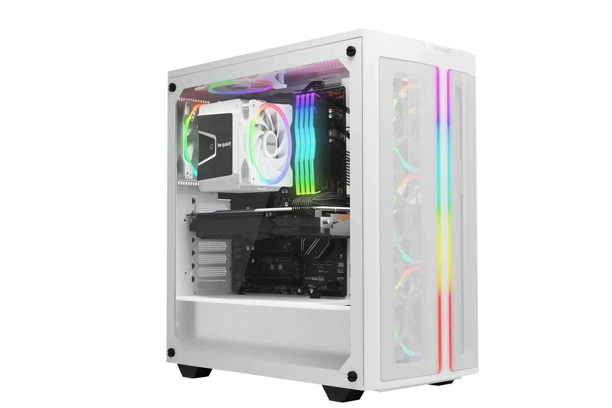 be quiet! Light Wings White -  PWM Computer Case Fan in White - 120mm (Pack of 3) - Image 2
