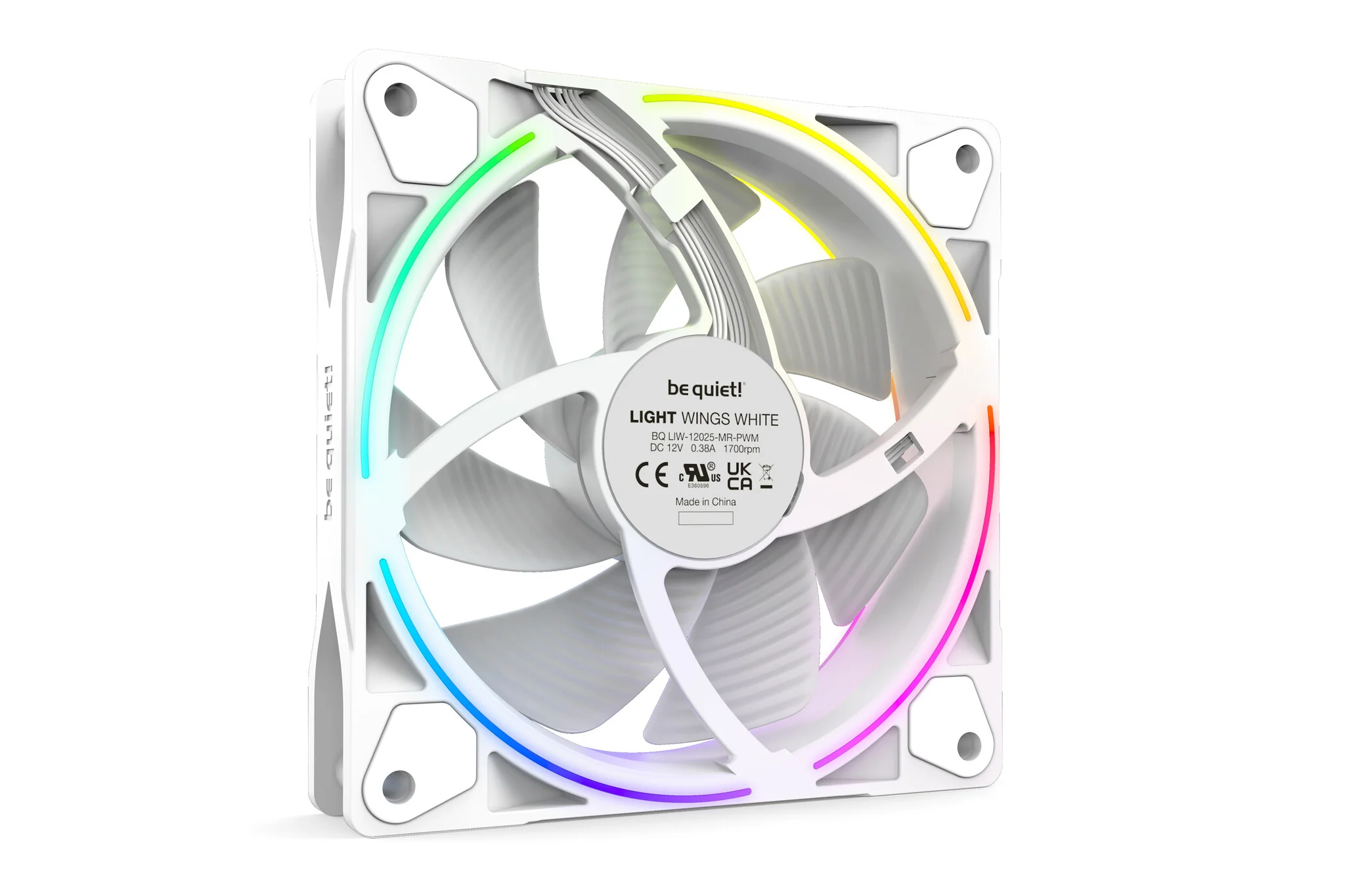 be quiet! Light Wings White -  PWM Computer Case Fan in White - 120mm (Pack of 3) - Image 4