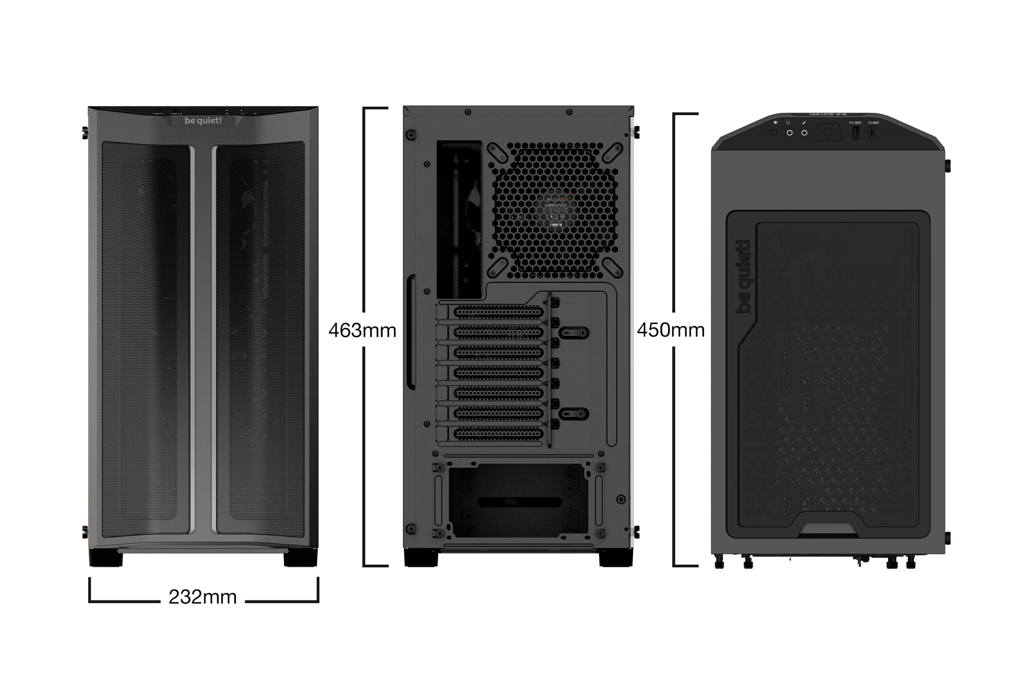 be quiet! PURE BASE 500 FX - ATX Mid Tower Case in Black - Image 6