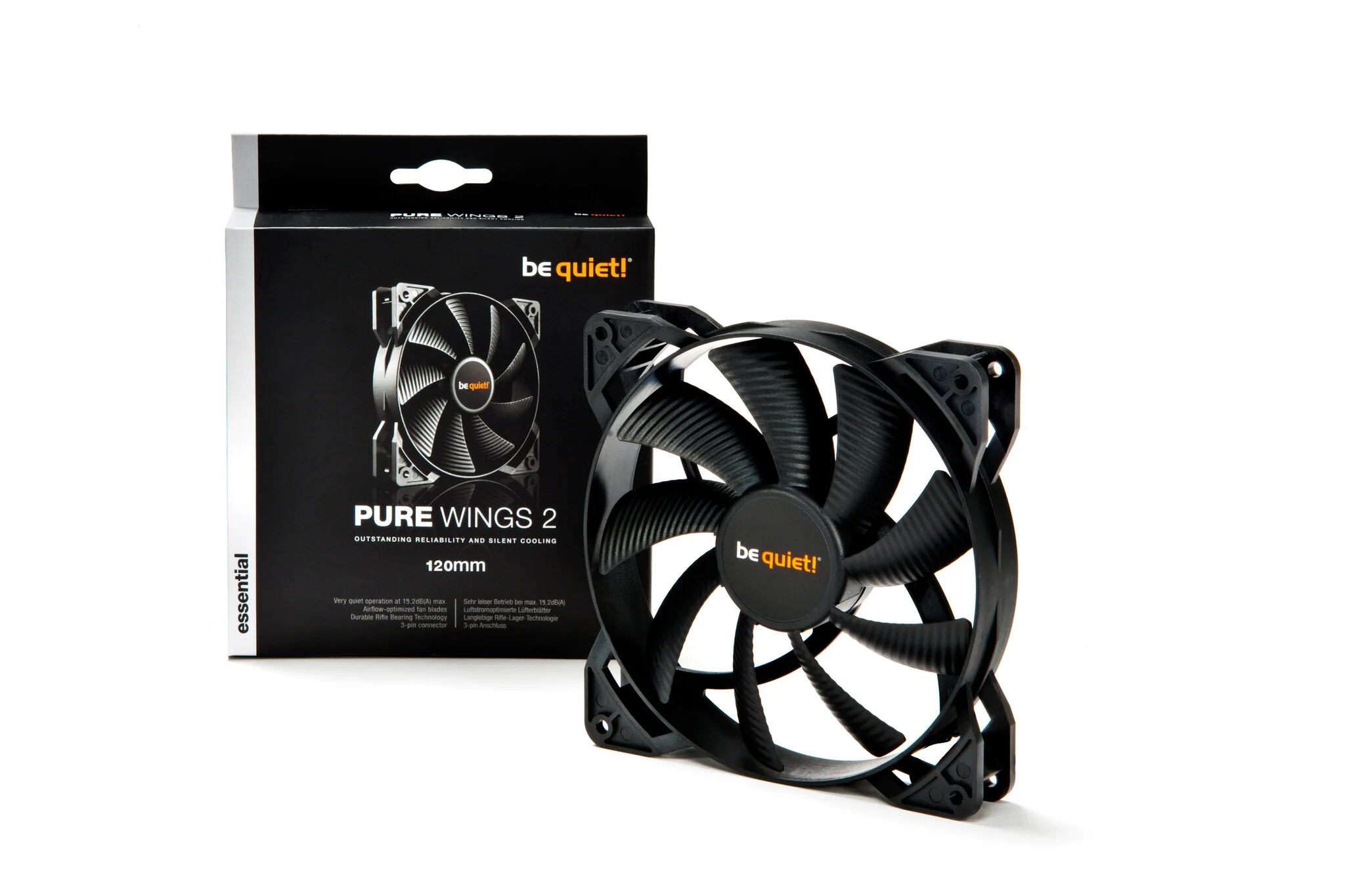 be quiet! PURE WINGS 2 - Computer Case Fan in Black - 120mm - Image 2