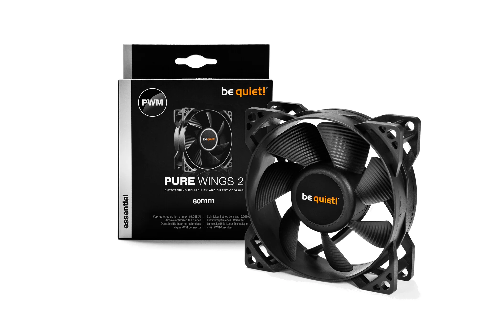 be quiet! Pure Wings 2 - Computer Case Fan in Black - 80mm - Image 3