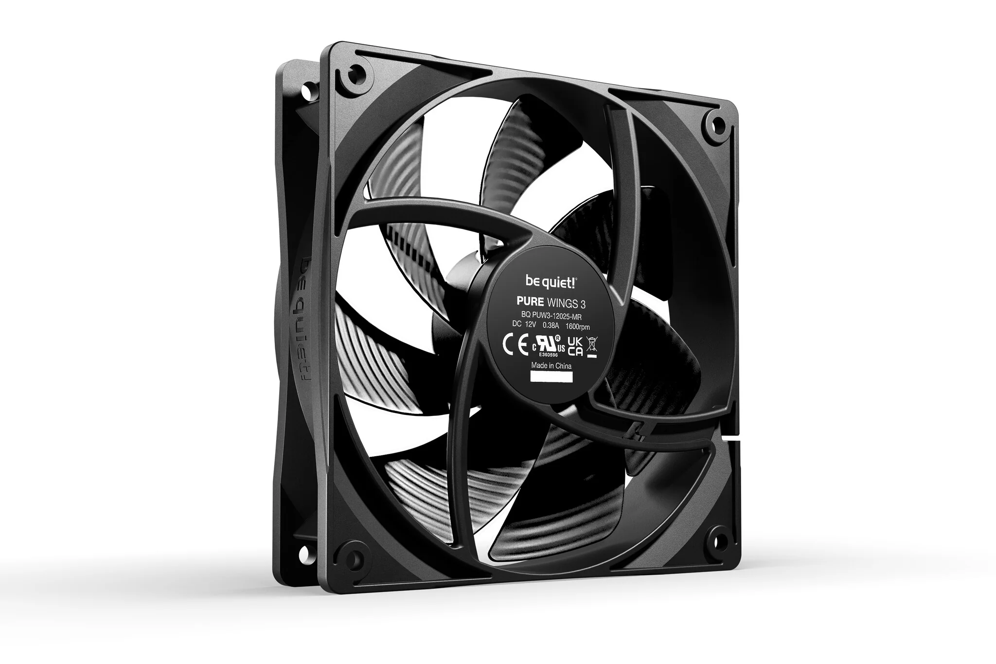 be quiet! Pure Wings 3 - Computer Case Fan in Black - 120mm - Image 2