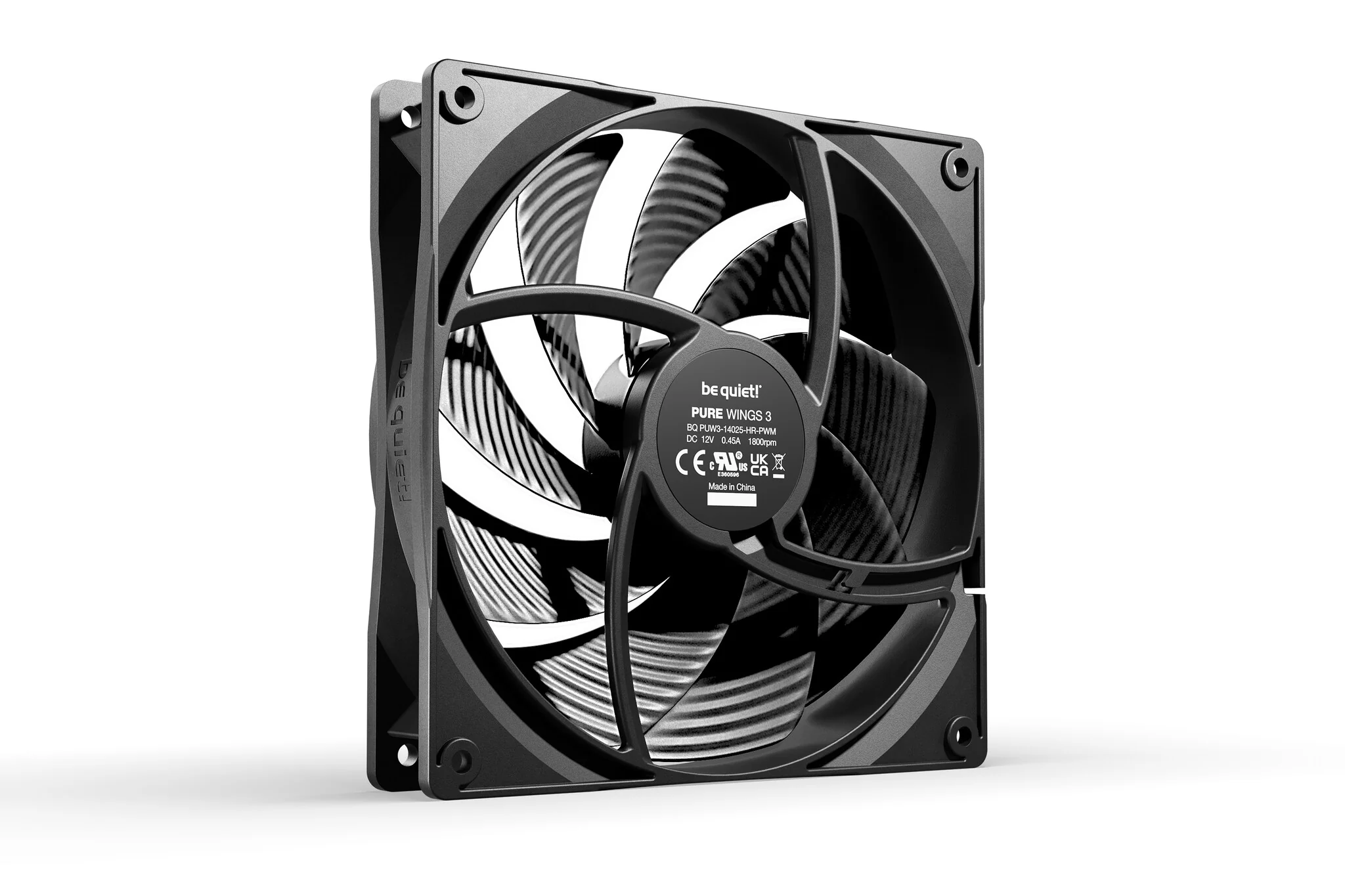 be quiet! Pure Wings 3 - PWM high-speed Computer Case Fan - 140mm - Image 2