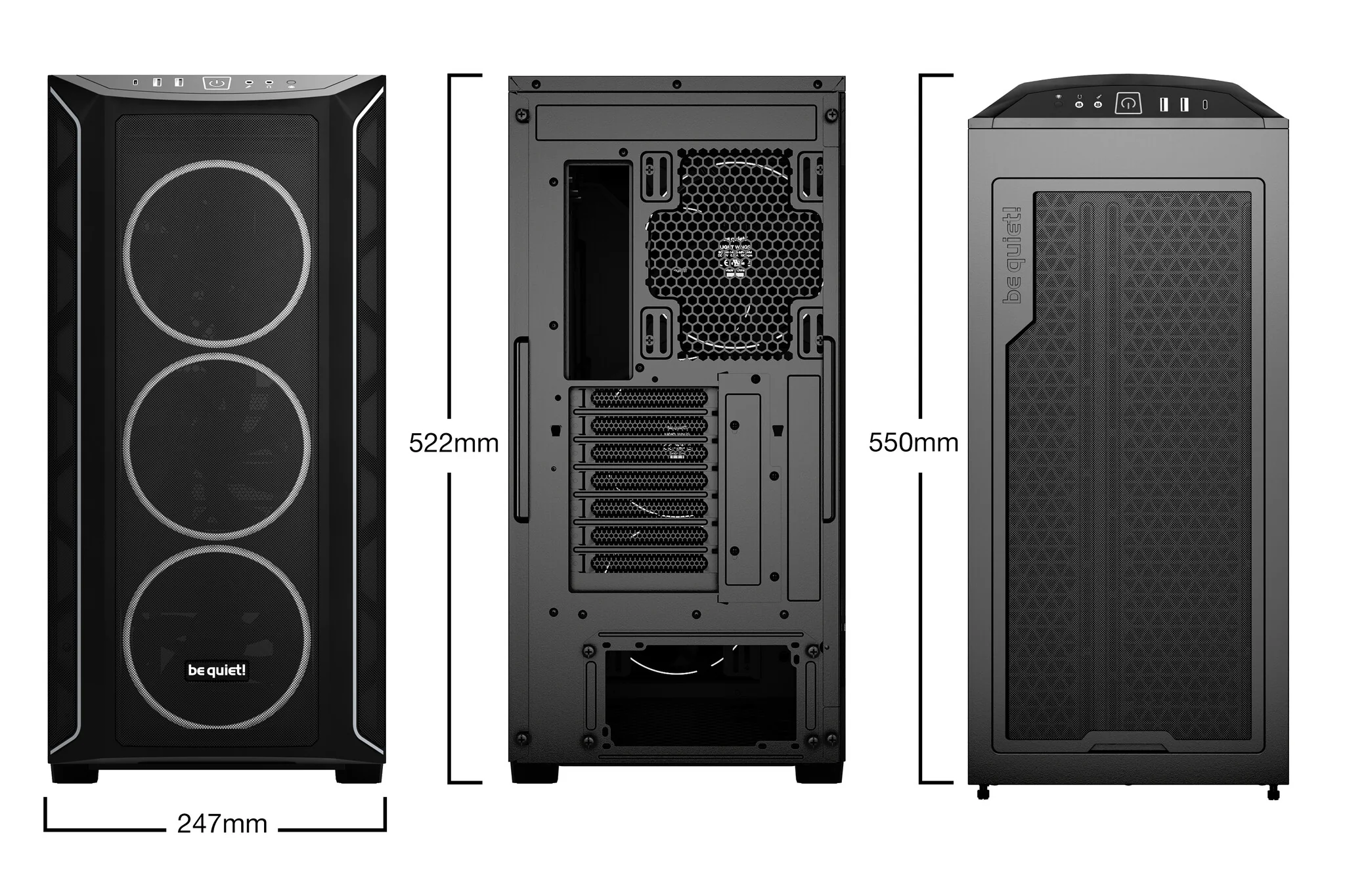 be quiet! Shadow Base 800 FX - ATX Mid Tower Case in Black - Image 9