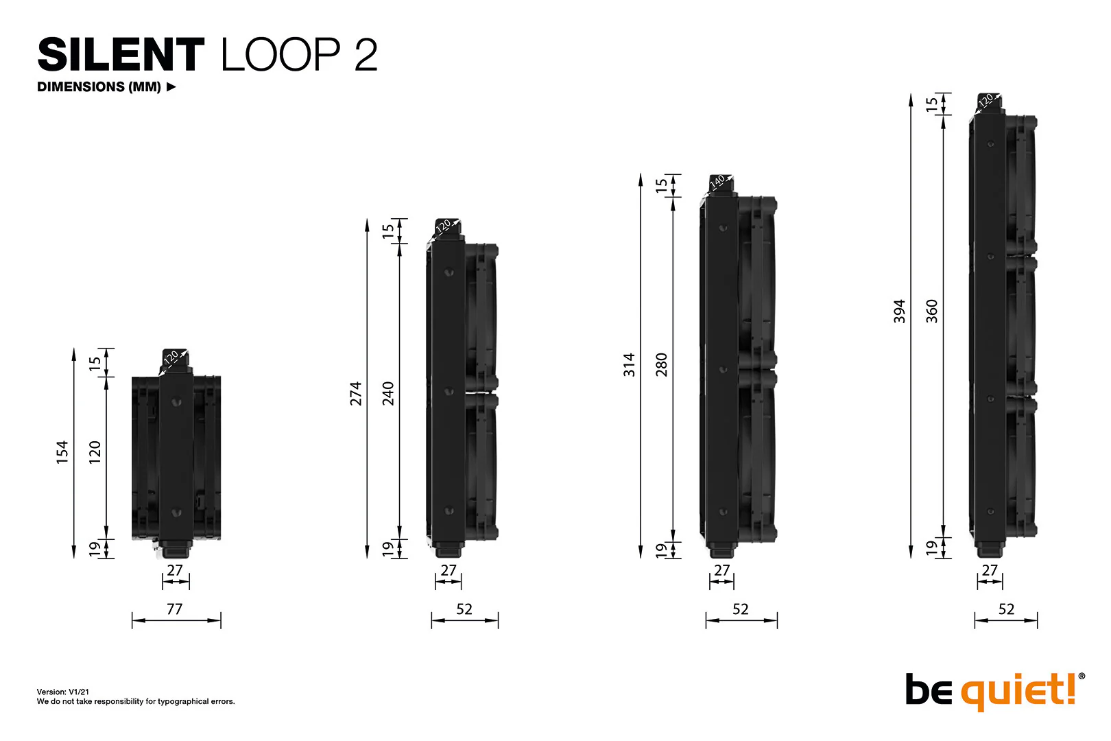 be quiet! Silent Loop 2 - All-in-one Liquid Processor Cooler in Black - 280mm - Image 7