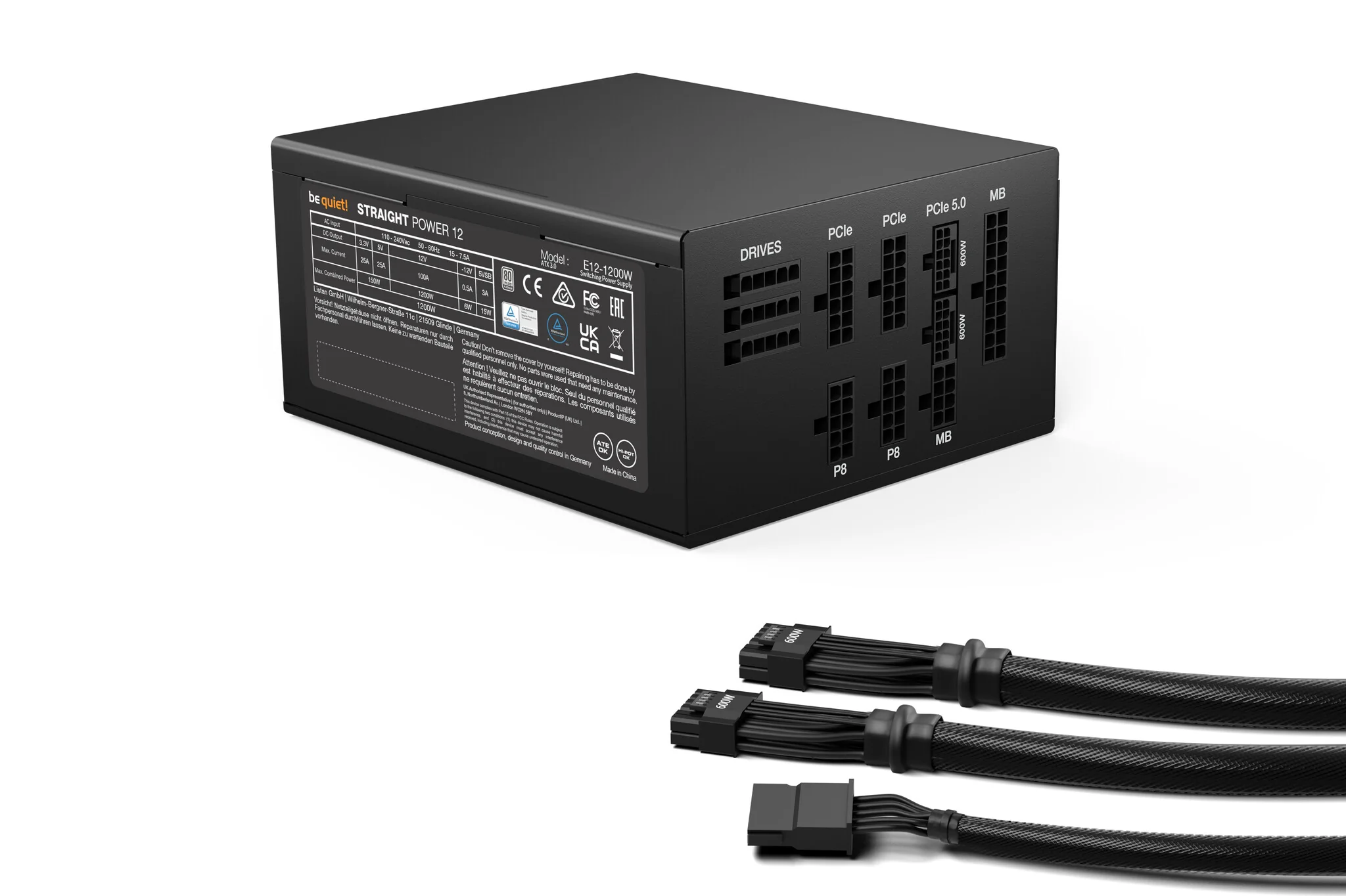 be quiet! Straight Power 12 - 1200W 80+ Platinum Fully Modular Power Supply Unit - Image 2