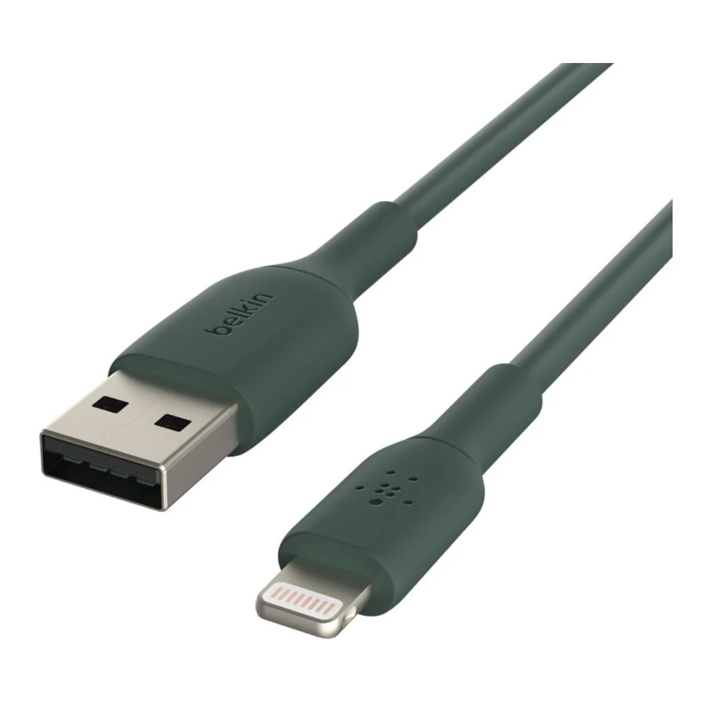 Belkin BOOSTCHARGE Lightning to USB-A Cable - 1m - Midnight Green - Image 2