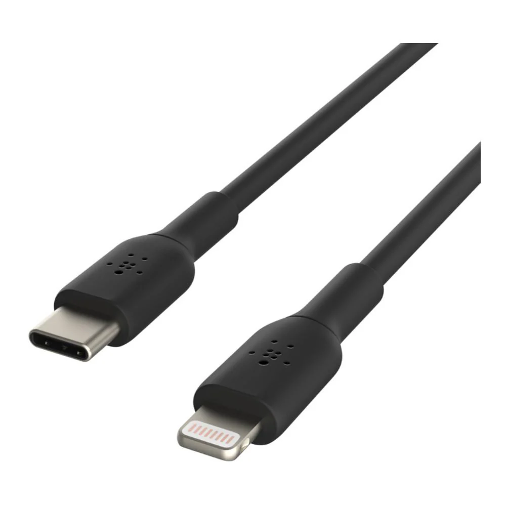 Belkin BOOSTCHARGE Lightning to USB-C Cable - 1m - Black - Image 2
