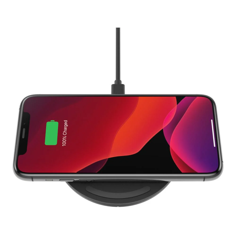 Belkin BOOSTCHARGE Wireless Charging Pad 10W with Quick Charge 3.0 Wall Charger and 1.2m MicroUSB Cable - Black - Image 2