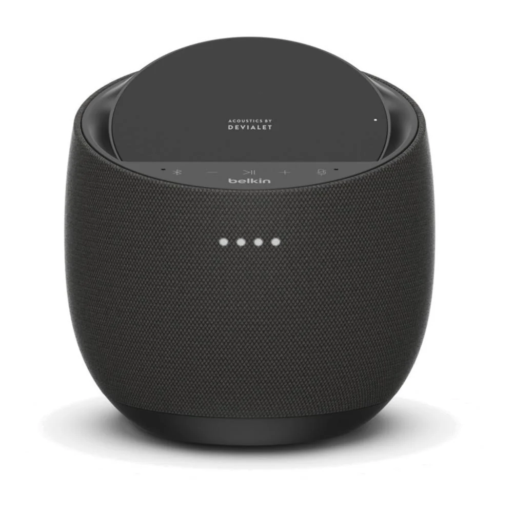 Belkin SOUNDFORM ELITE Smart Speaker + Wireless Charger - Alexa + Airplay 2 - Black - Image 2