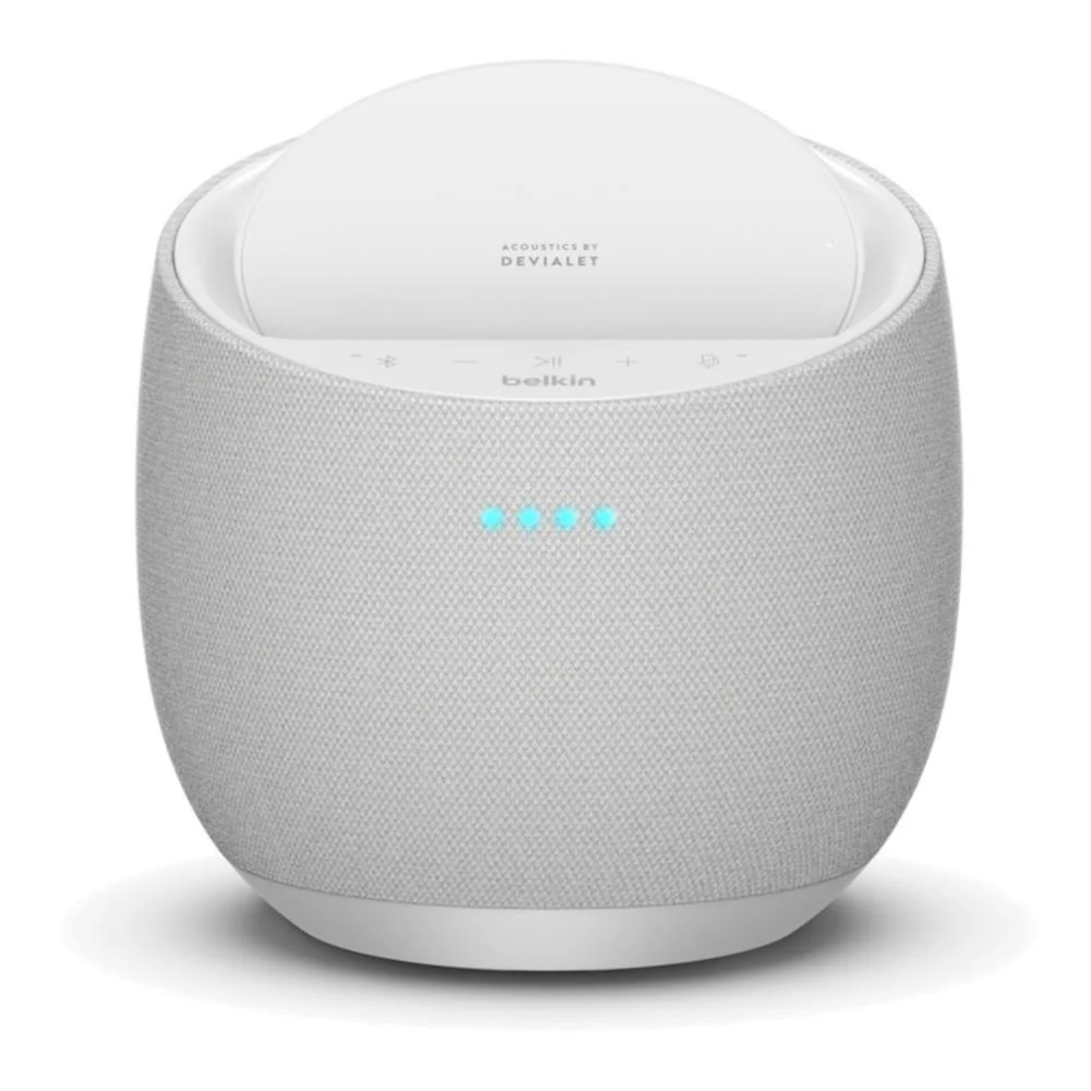 Belkin SOUNDFORM ELITE Smart Speaker + Wireless Charger - Google Assistant - White - Image 2