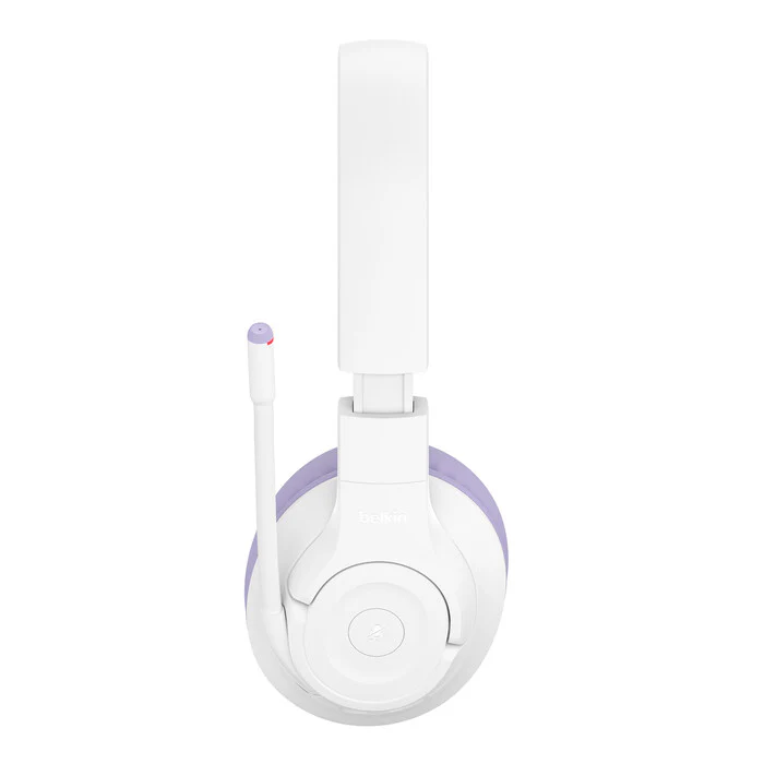 Belkin SoundForm Inspire - Wired & Wireless Bluetooth Headset for Children in Lavender / White - Image 3