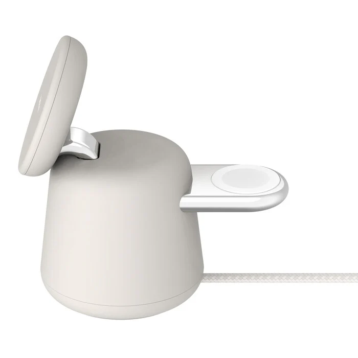 Belkin BoostCharge Pro 2-in-1 Wireless Charging Dock with MagSafe in Charcoal - Image 2