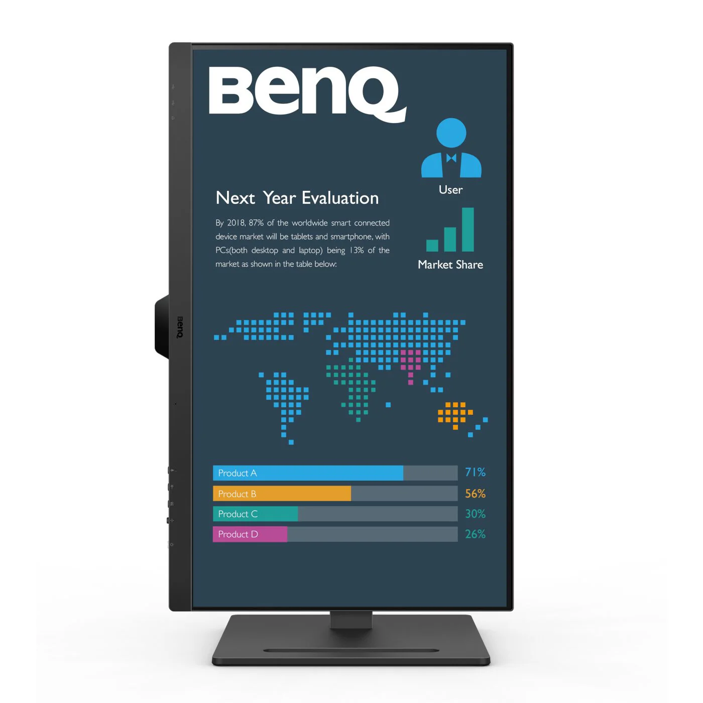 BenQ BL2790QT - 68.6 cm (27") 2560 x 1440p Quad HD LED Monitor - Image 3