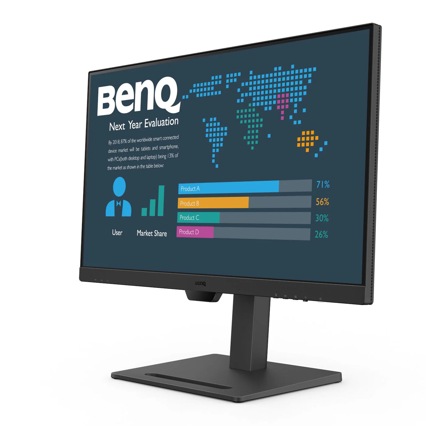 BenQ BL2790QT - 68.6 cm (27") 2560 x 1440p Quad HD LED Monitor - Image 4