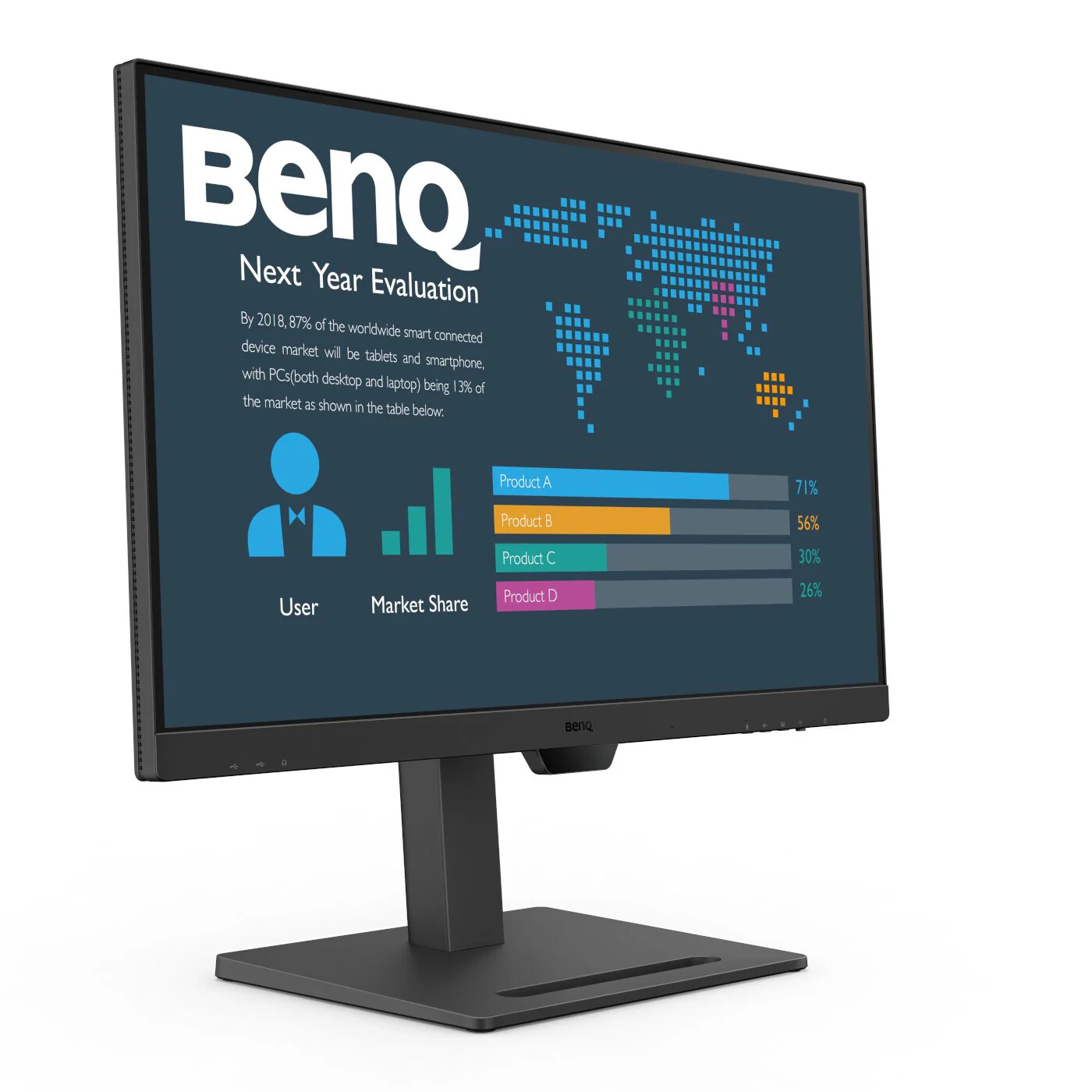 BenQ BL2790QT - 68.6 cm (27") 2560 x 1440p Quad HD LED Monitor - Image 6