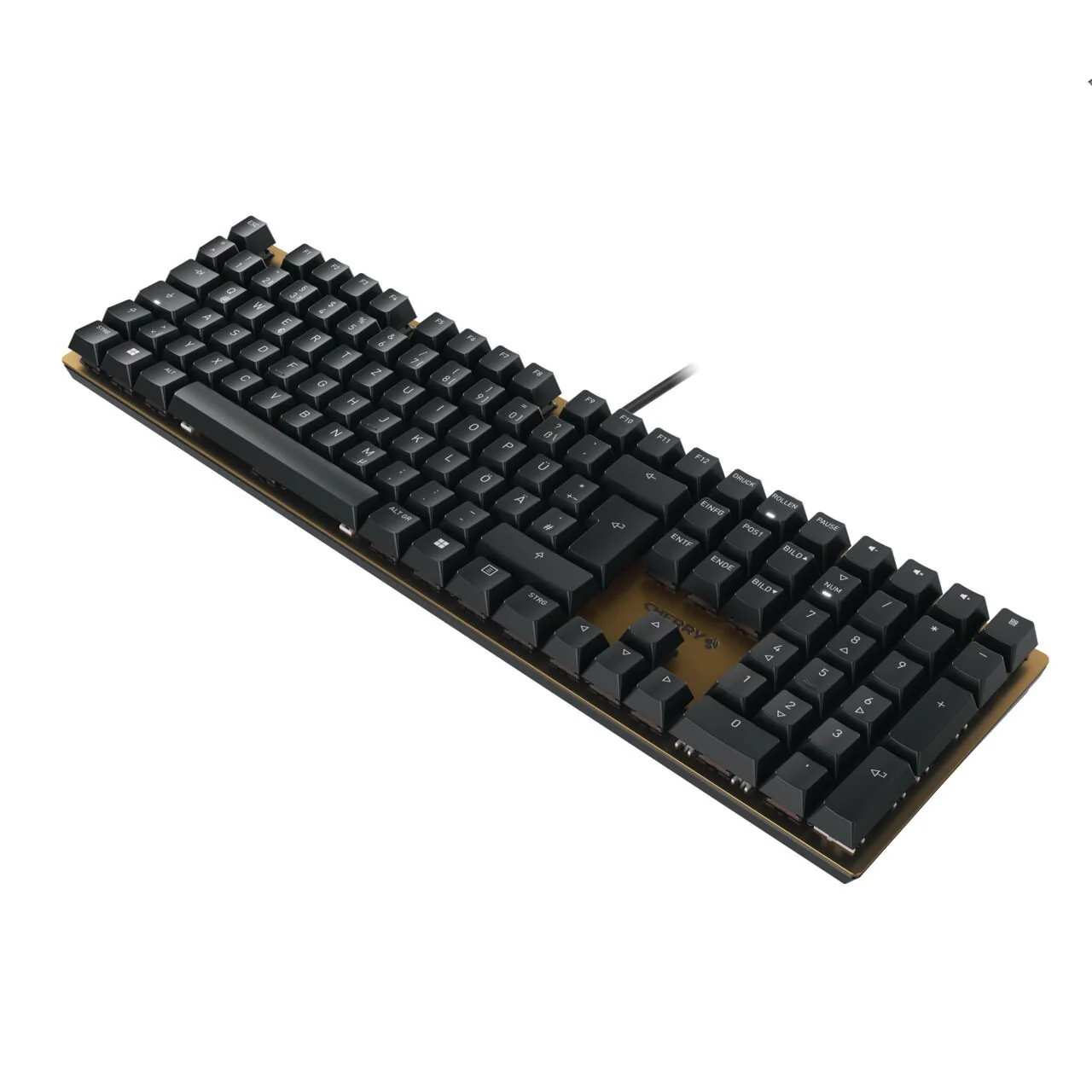CHERRY KC 200 MX - USB Wired Mechanical keyboard in Black / Bronze (QWERTY UK) - Image 2