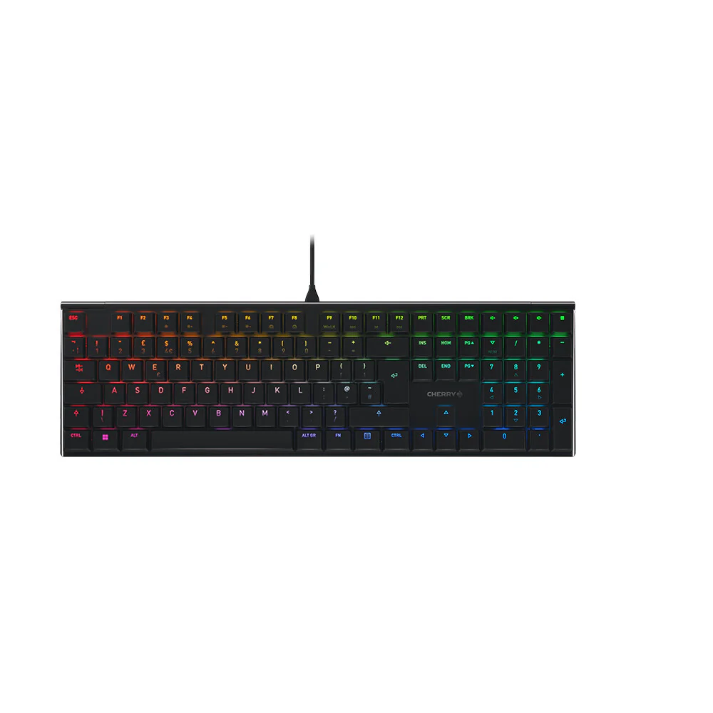 CHERRY MX Low Profile RGB - USB Wired RGB Mechanical Keyboard in Black (QWERTY UK) - Image 2
