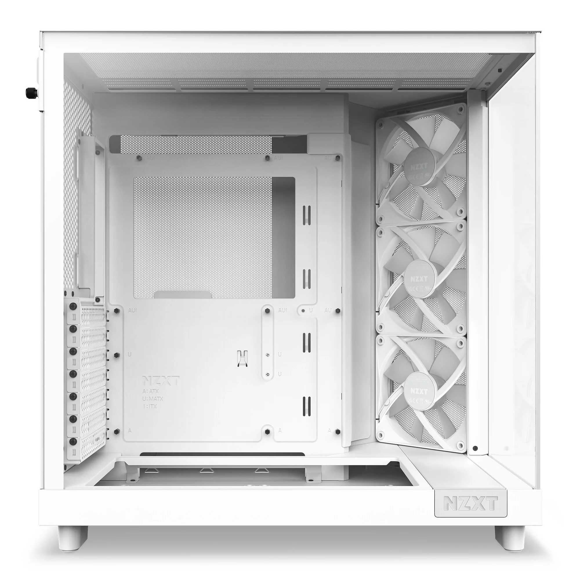 NZXT H6 Flow RGB - ATX Mid Tower Case in White - Image 12