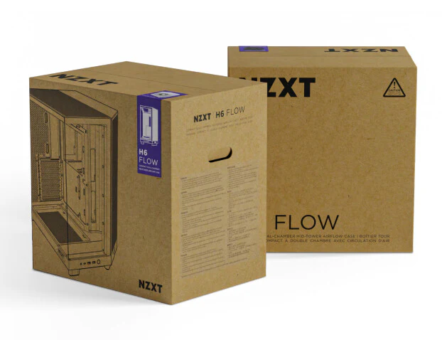 NZXT H6 Flow - ATX Mid Tower Case in White - Image 12